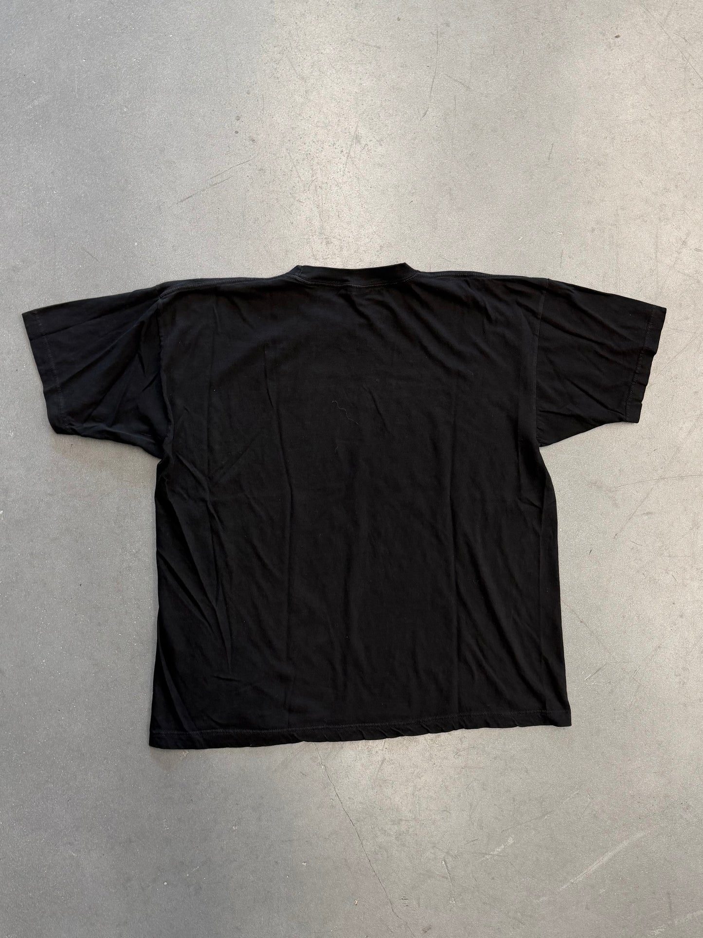 VINTAGE METALLICA METALLIC SILVER SPELL-OUT TEE (COTTONNET TAG)