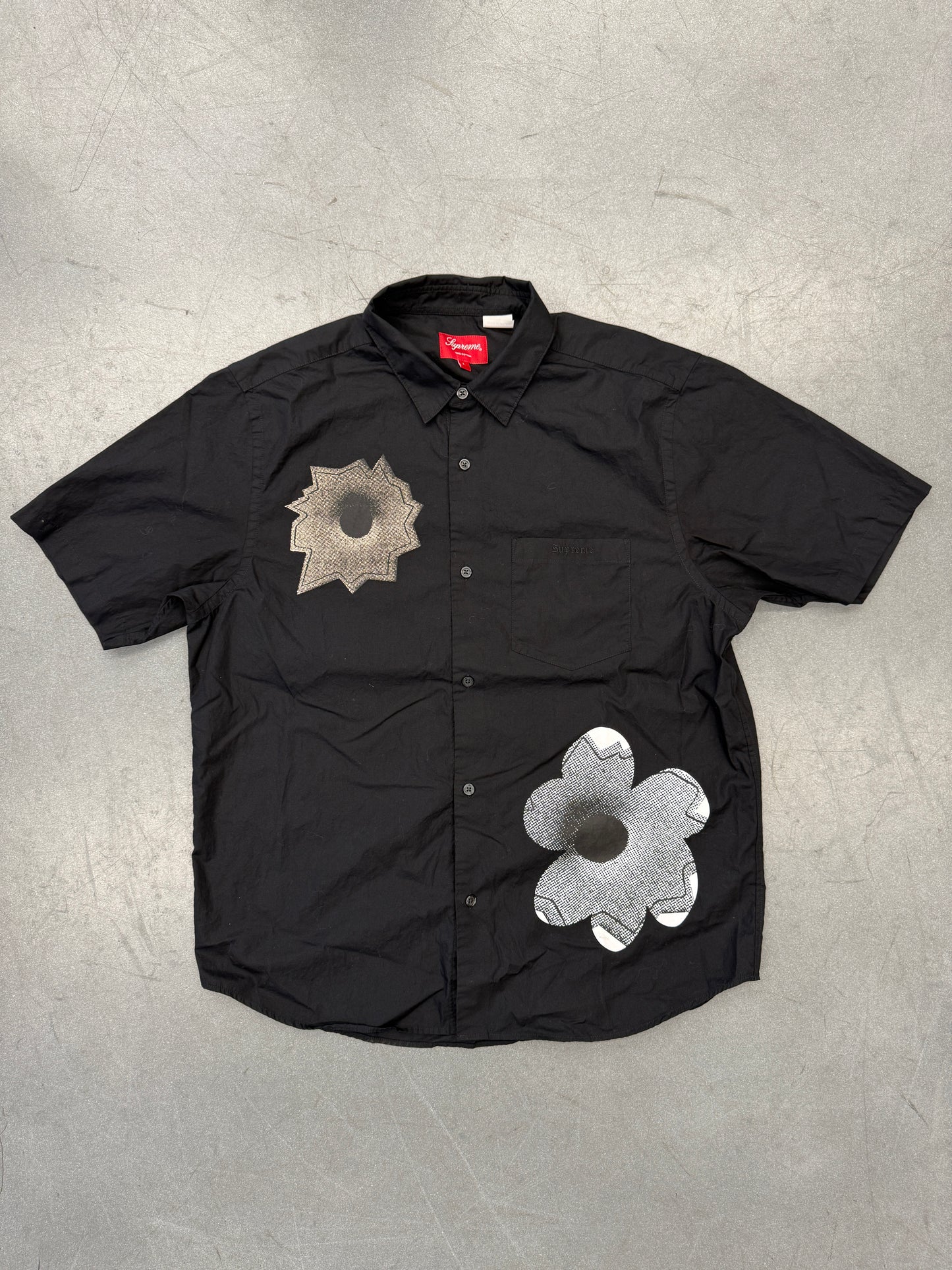SS22 SUPREME NATE LOWMAN S/S BUTTON SHIRT - BLACK
