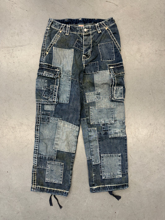 FW25 SUPREME TRUE RELIGION PATCHWORK CARGO PANT