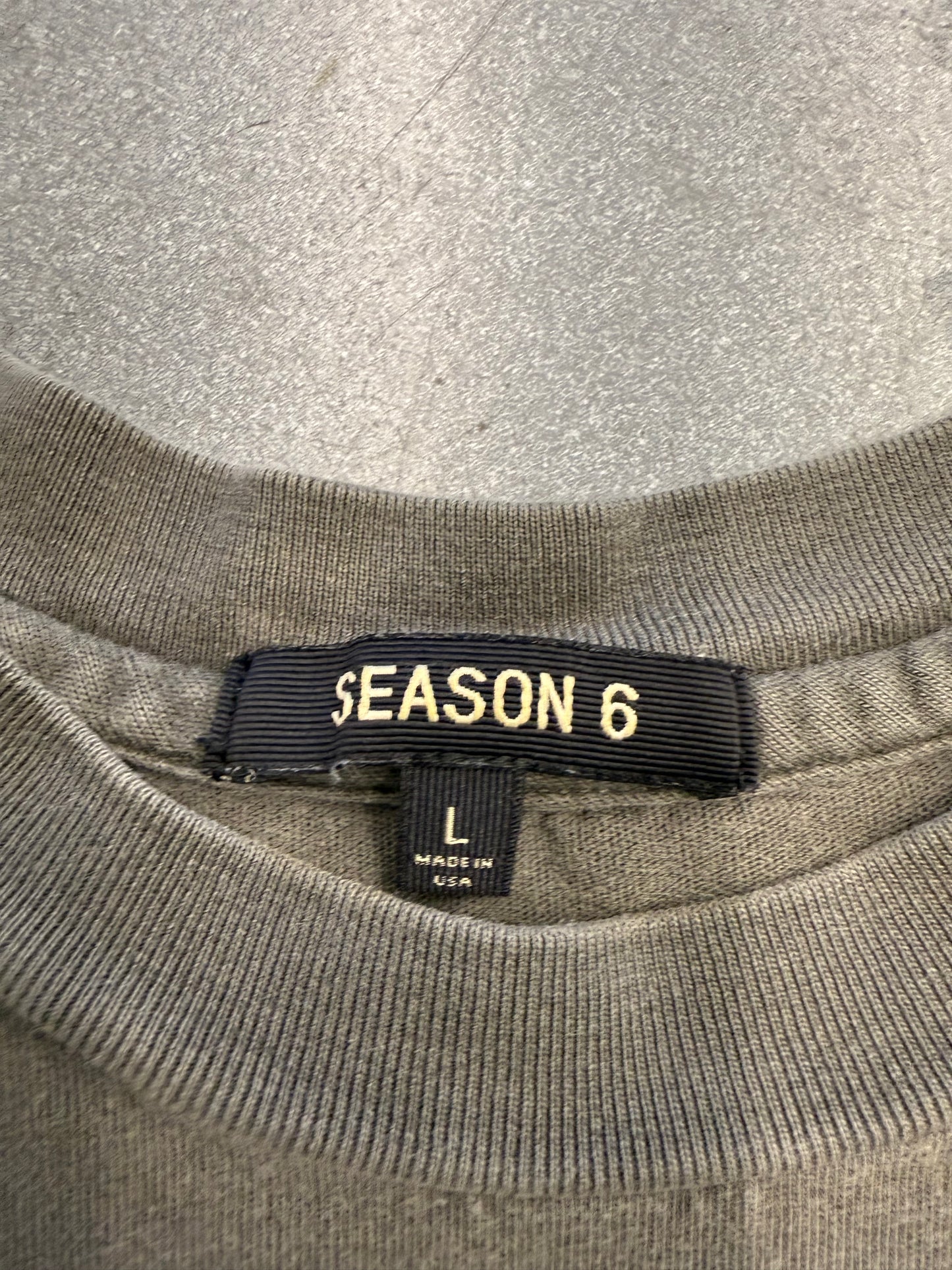 YEEZY SEASON 6 CROPPED CLASSIC TEE - CORE (L)