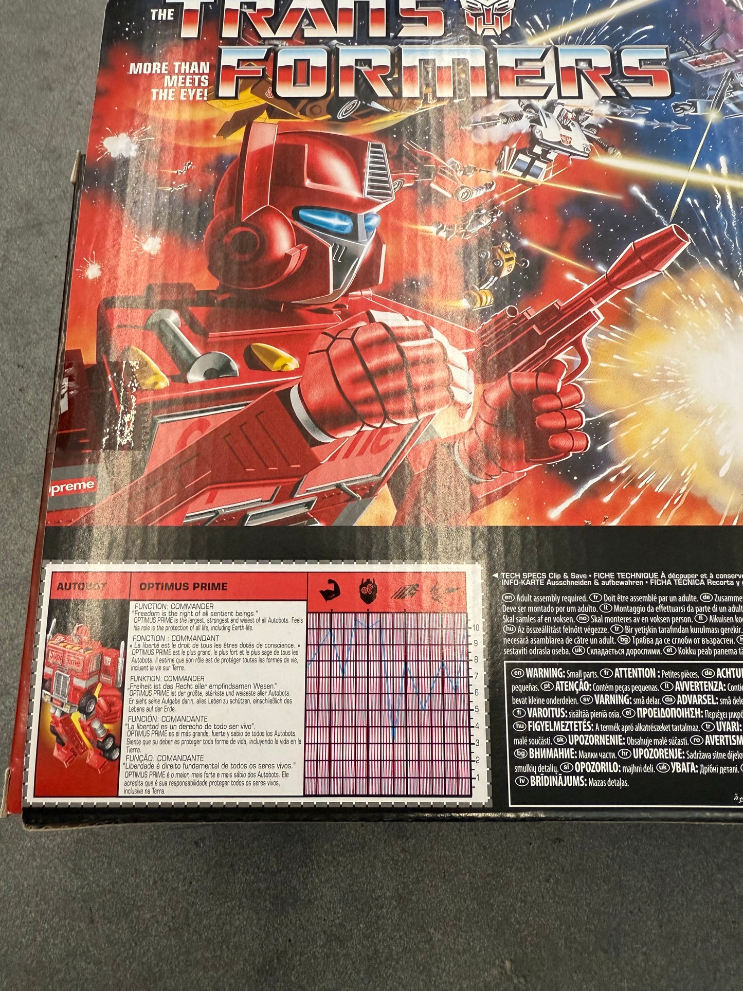 SS25 SUPREME TRANSFORMERS G1 OPTIMUS PRIME