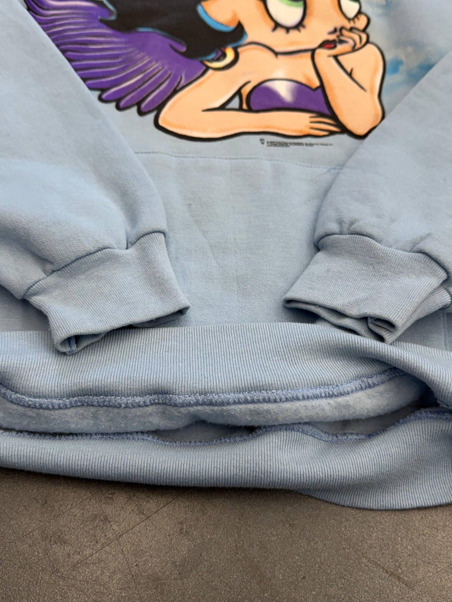 2009 BETTY BOOP ANGEL PULLOVER HOODIE (JERZEES TAG)
