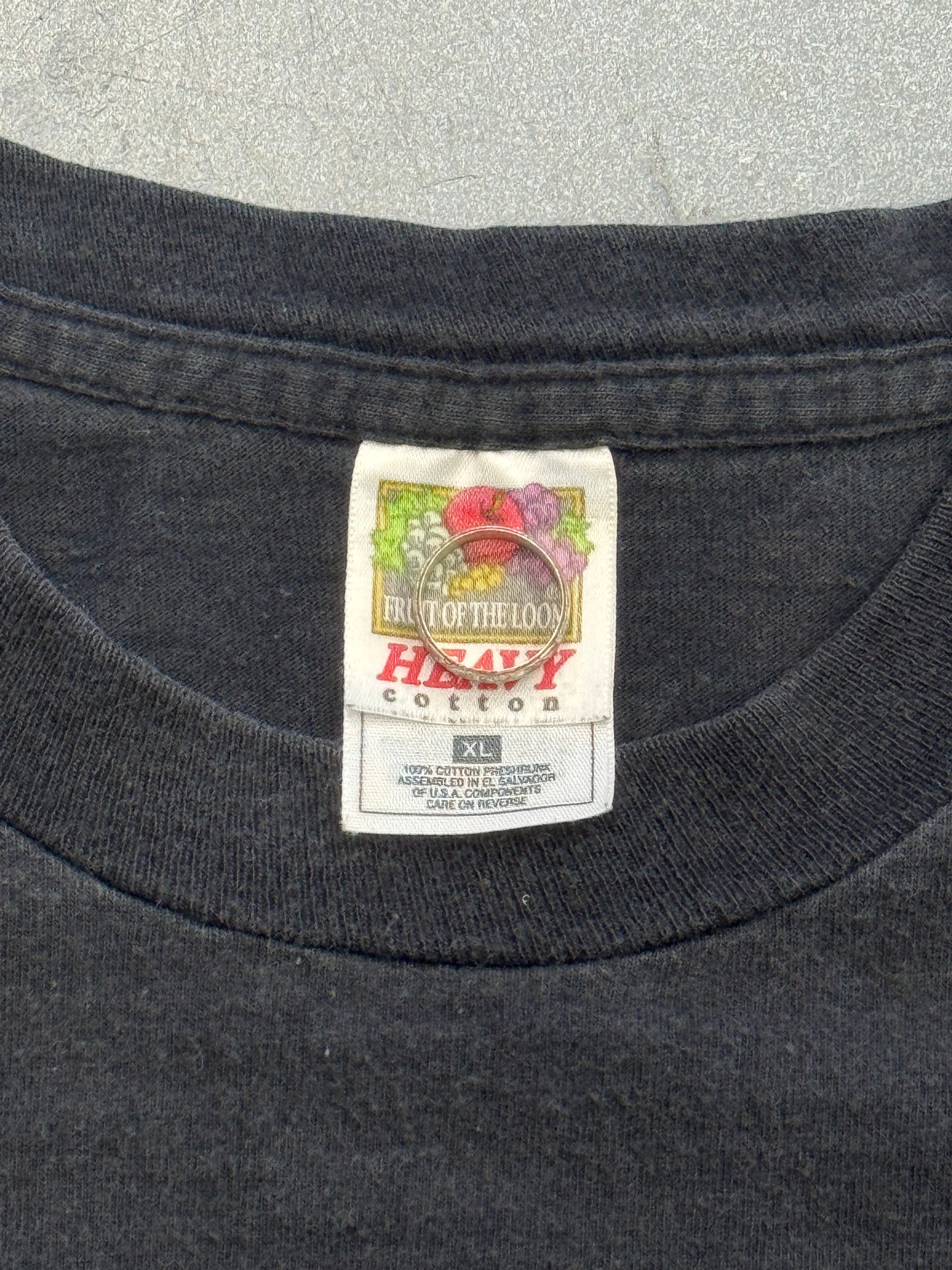90S BAD BOYS TOYS BIKER CHICK ON MOTORCYCLE TEE (FOTL HEAVY TAG)