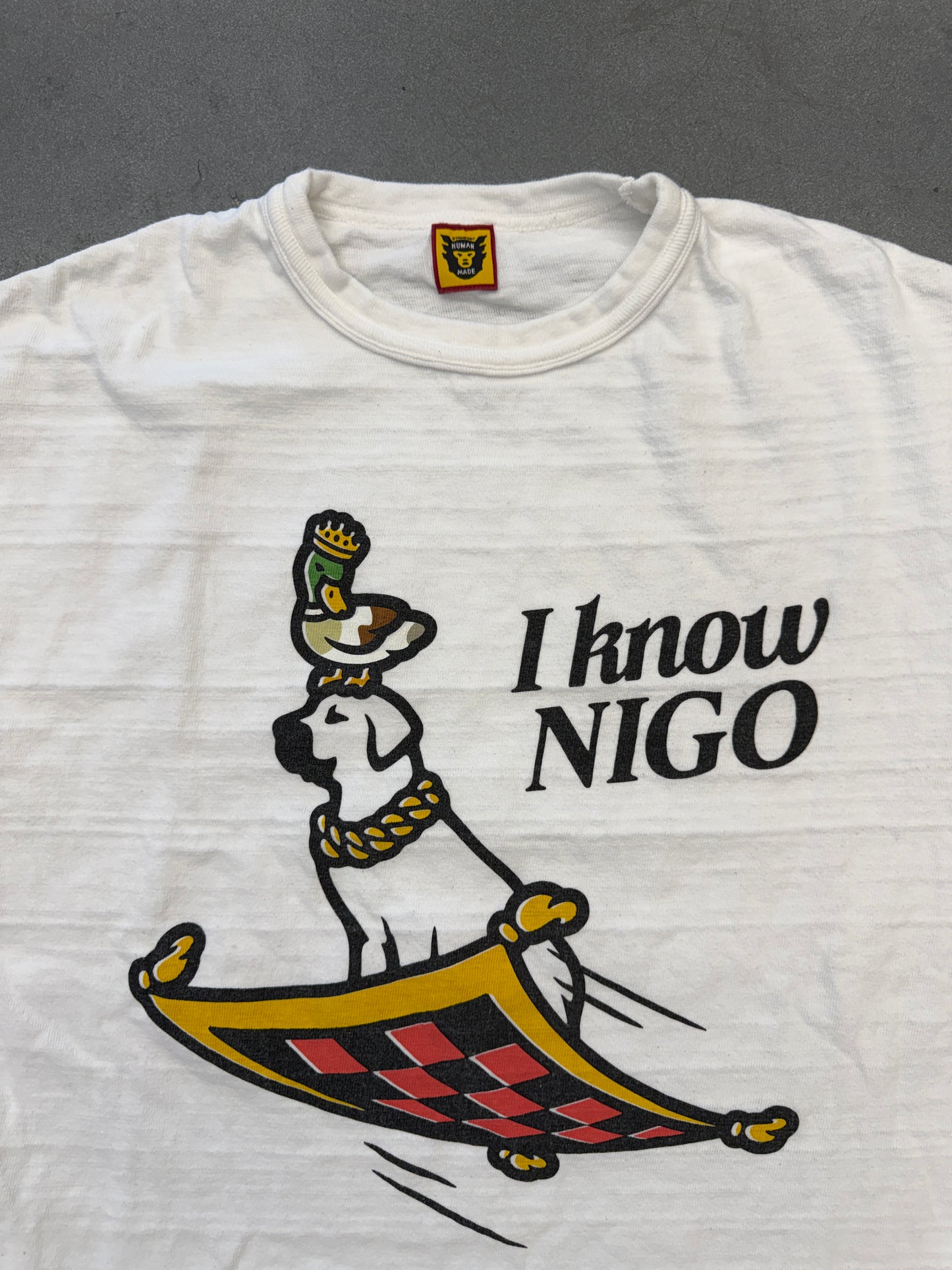SS22 HUMAN MADE X NIGO "I KNOW NIGO" TEE - WHITE