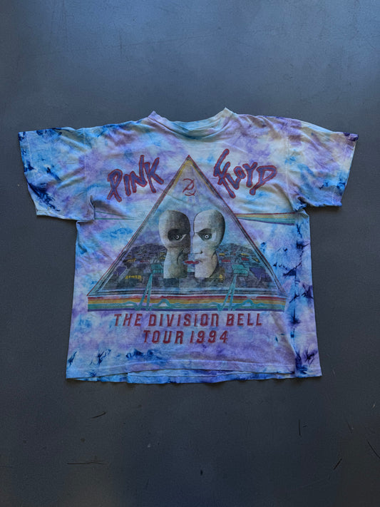 1994 PINK FLOYD THE DIVISION BELL TOUR TYE-DYE BAND TEE (FADED TAG)