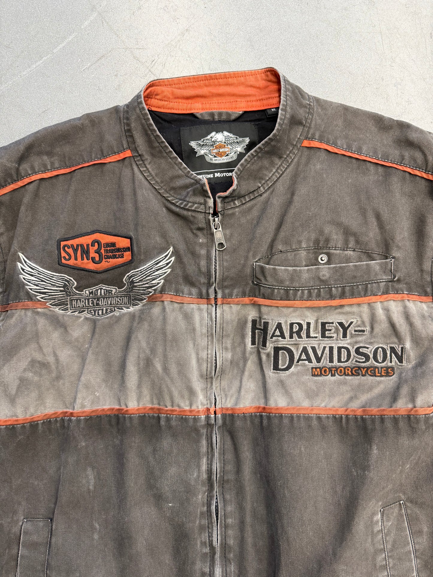 VINTAGE HARLEY-DAVIDSON MOTORCYCLES SYN3 ZIP-UP JACKET