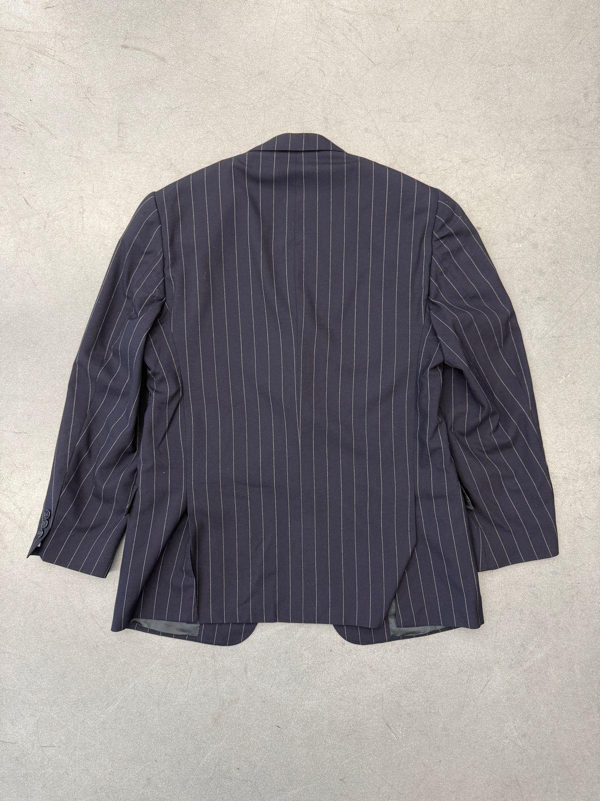 RALPH LAUREN PURPLE LABEL WOOL PINSTRIPE BLAZER