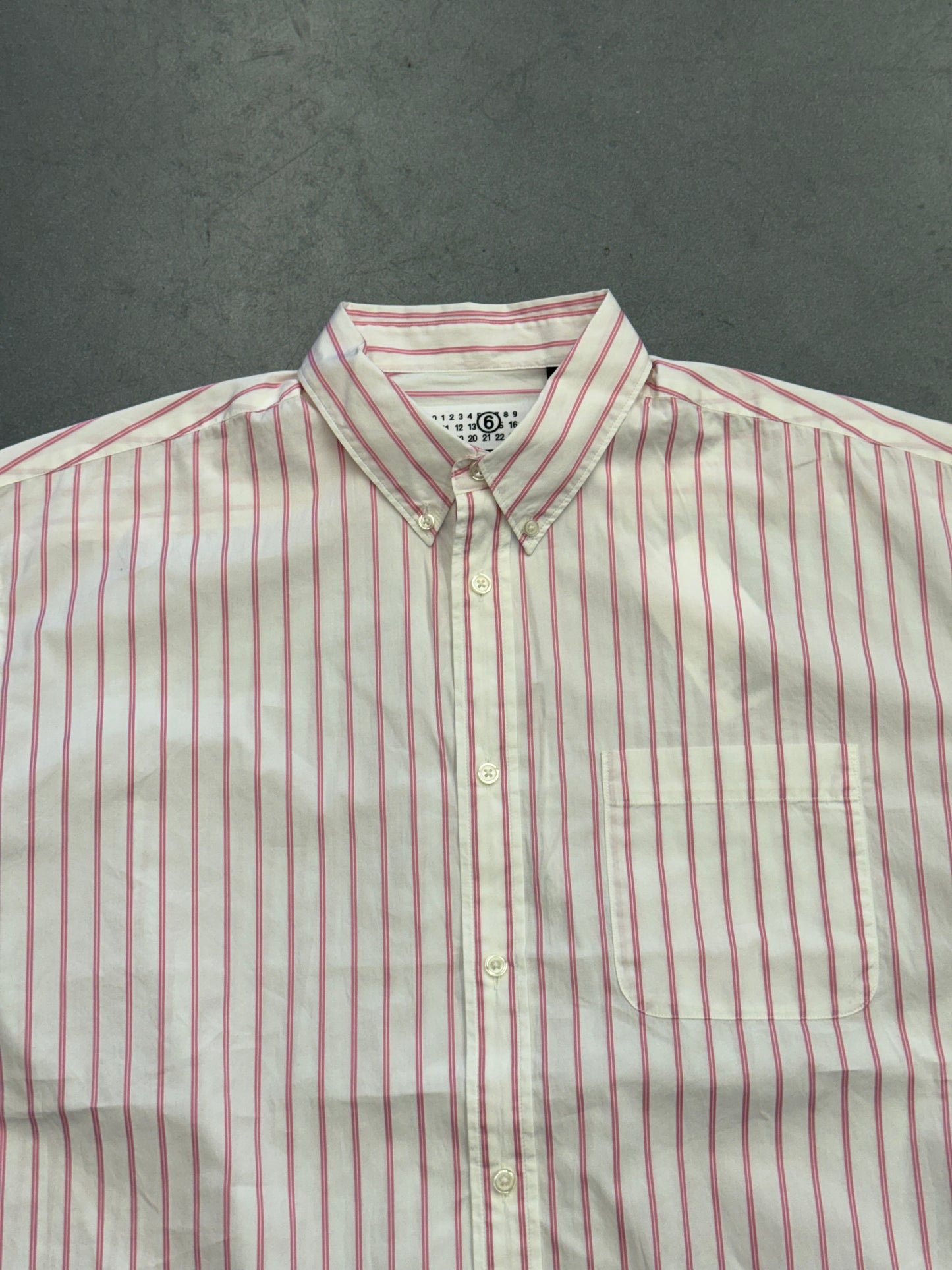 SS26 SUPREME MM6 MAISON MARGIELA STRIPE SHIRT - PINK