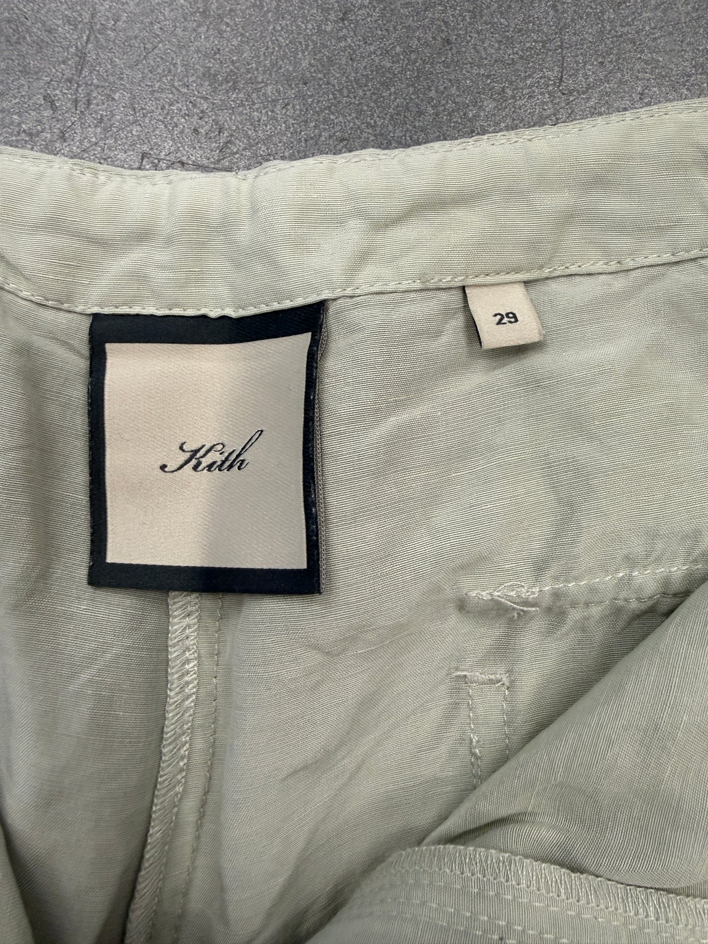 KITH WOMEN WRINKLE CUPRO PANT - GREEN
