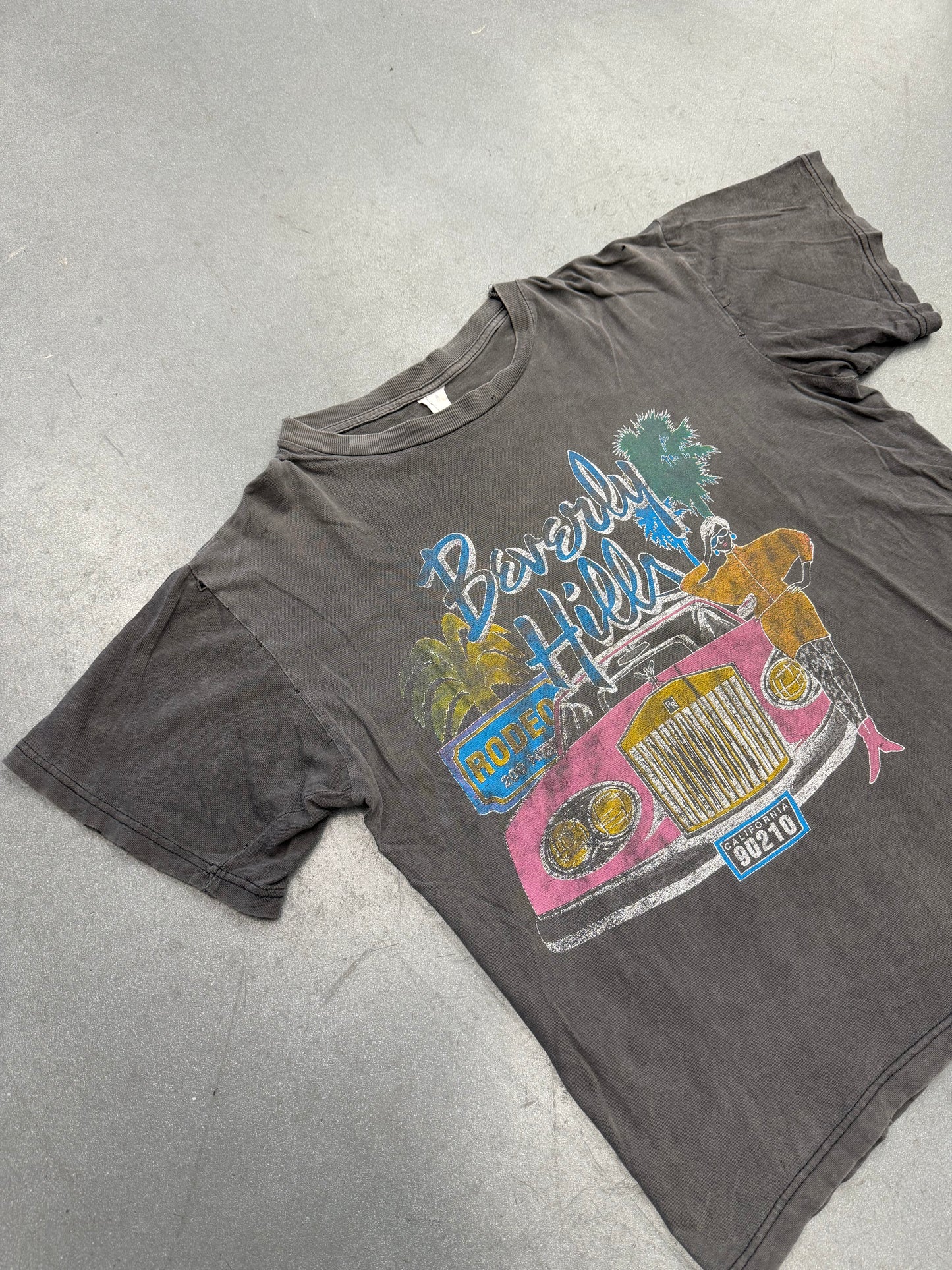 90S BEVERLY HILLS CALIFORNIA RODEO 90210 FADED TEE (FADED TAG)