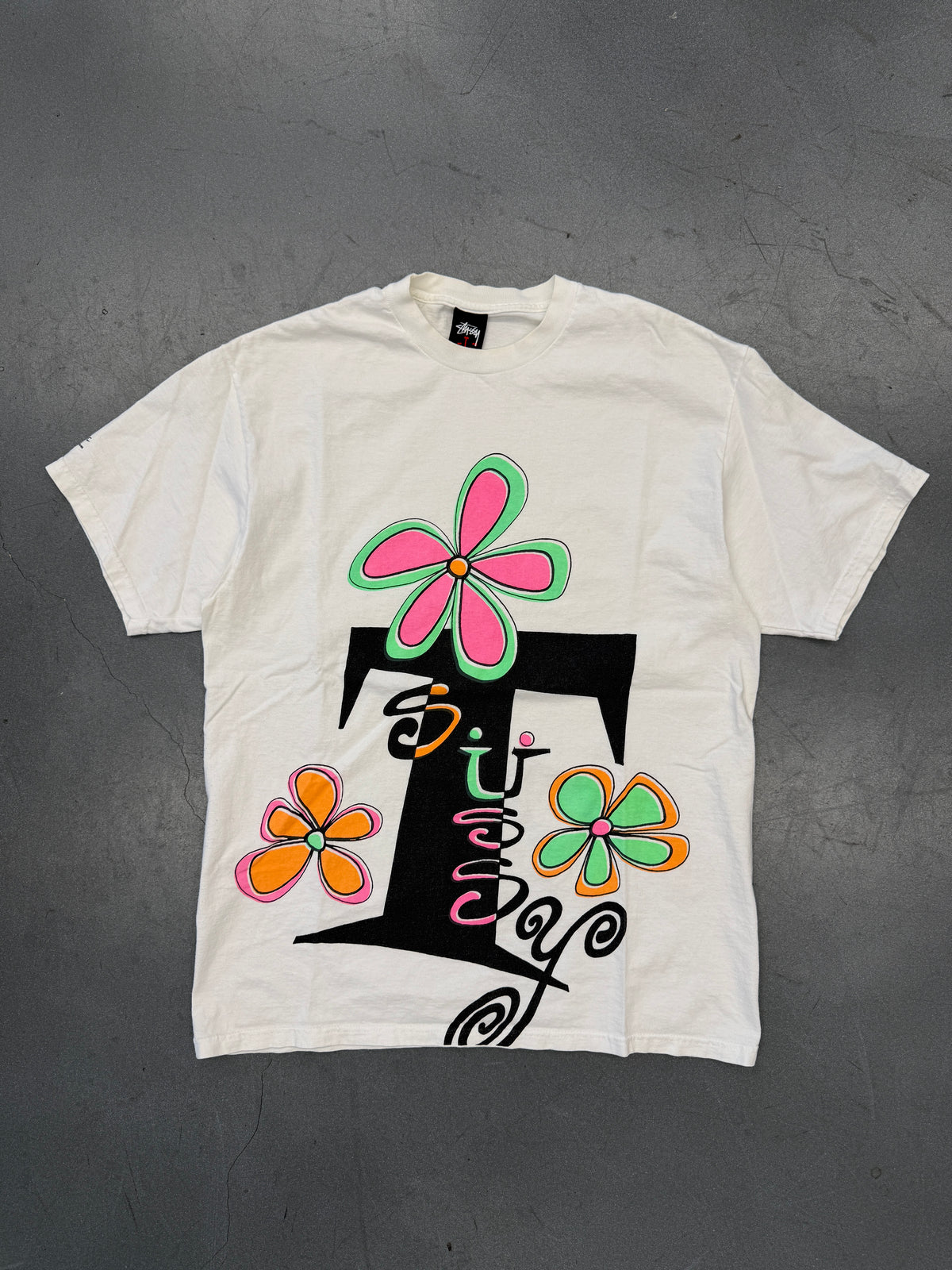 2008 STUSSY X HECTIC DE LA STU FLOWER TEE