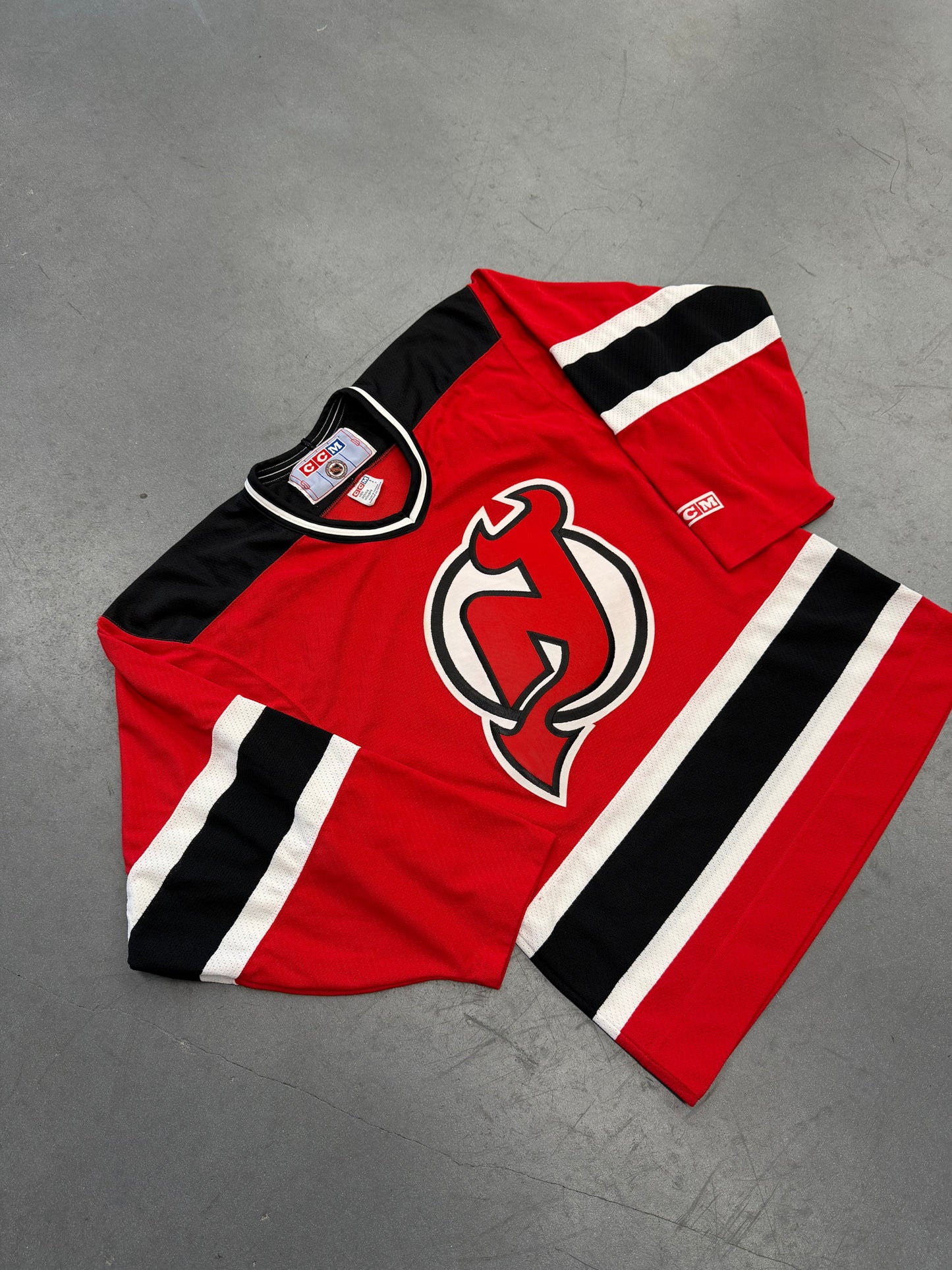 90S NEW JERSEY DEVILS CCM NHL HOCKEY JERSEY
