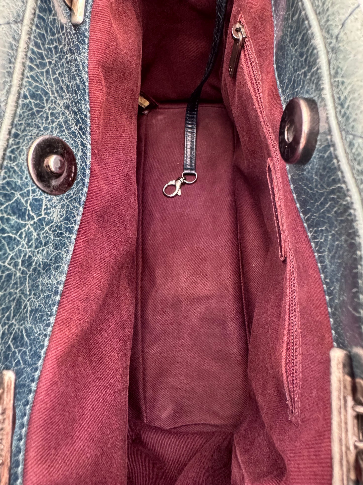 2014 CHANEL SMALL GLAZED CALFSKIN DUO COLOR FLAP BAG