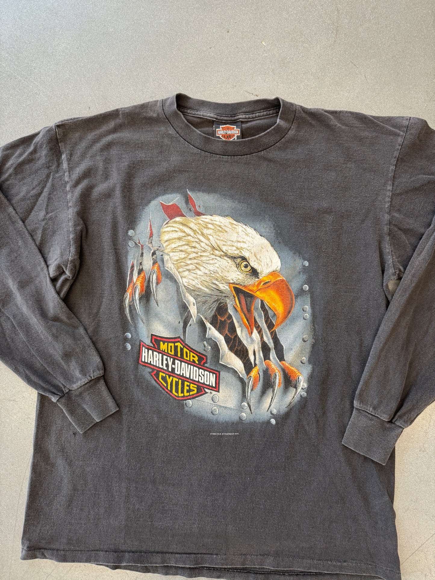 1994 HARLEY-DAVIDSON MOTORCYCLE EAGLE RIPPING THROUGH LS TEE