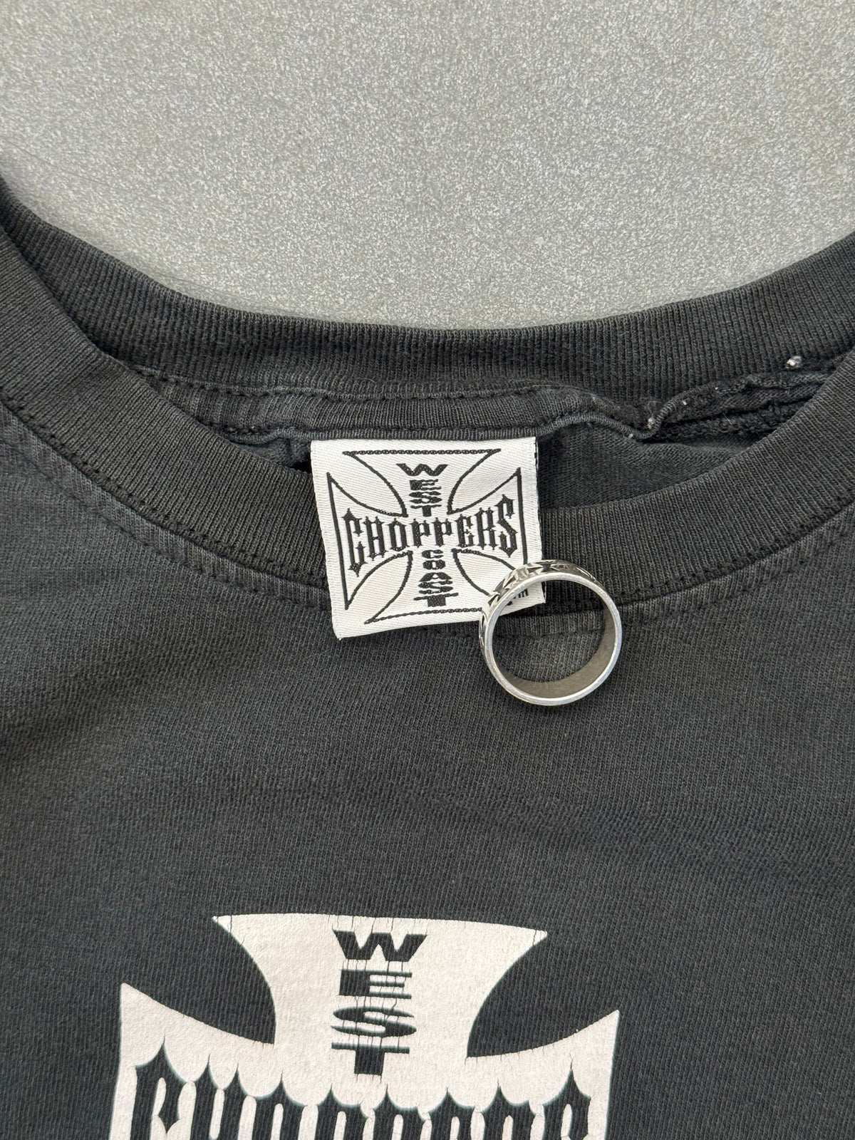 2000'S WEST COAST CHOPPERS IRON CROSS LOGO TEE