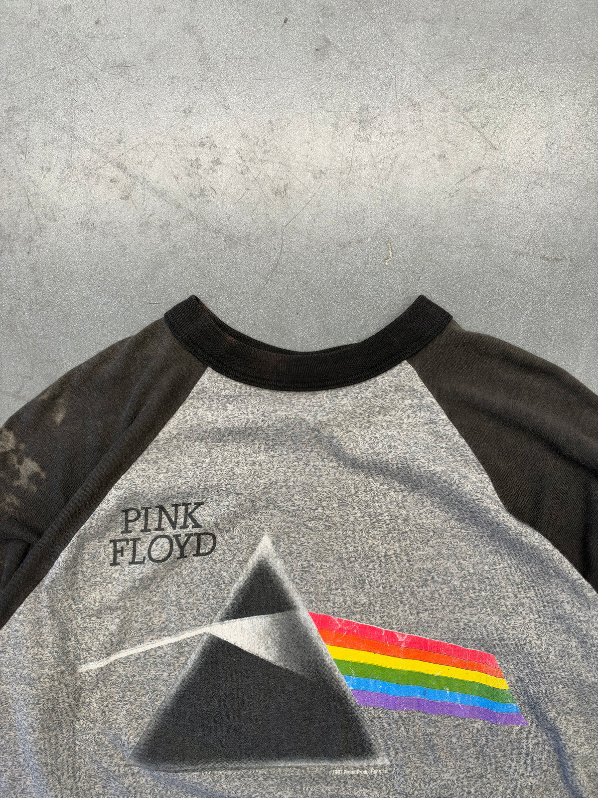 1987 PINK FLOYD RAGLAN 3/4 SLEEVE TEE (SIGNAL TAG)