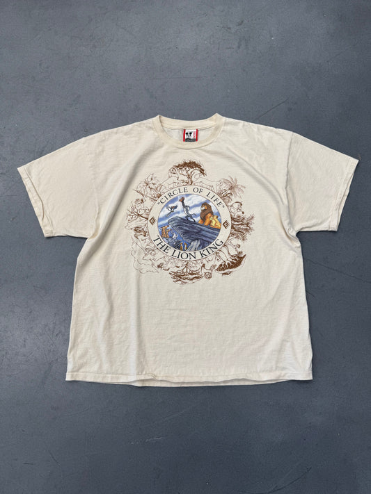90'S DISNEY THE LION KING "CIRCLE OF LIFE" TEE (DISNEY DESIGNS TAG)