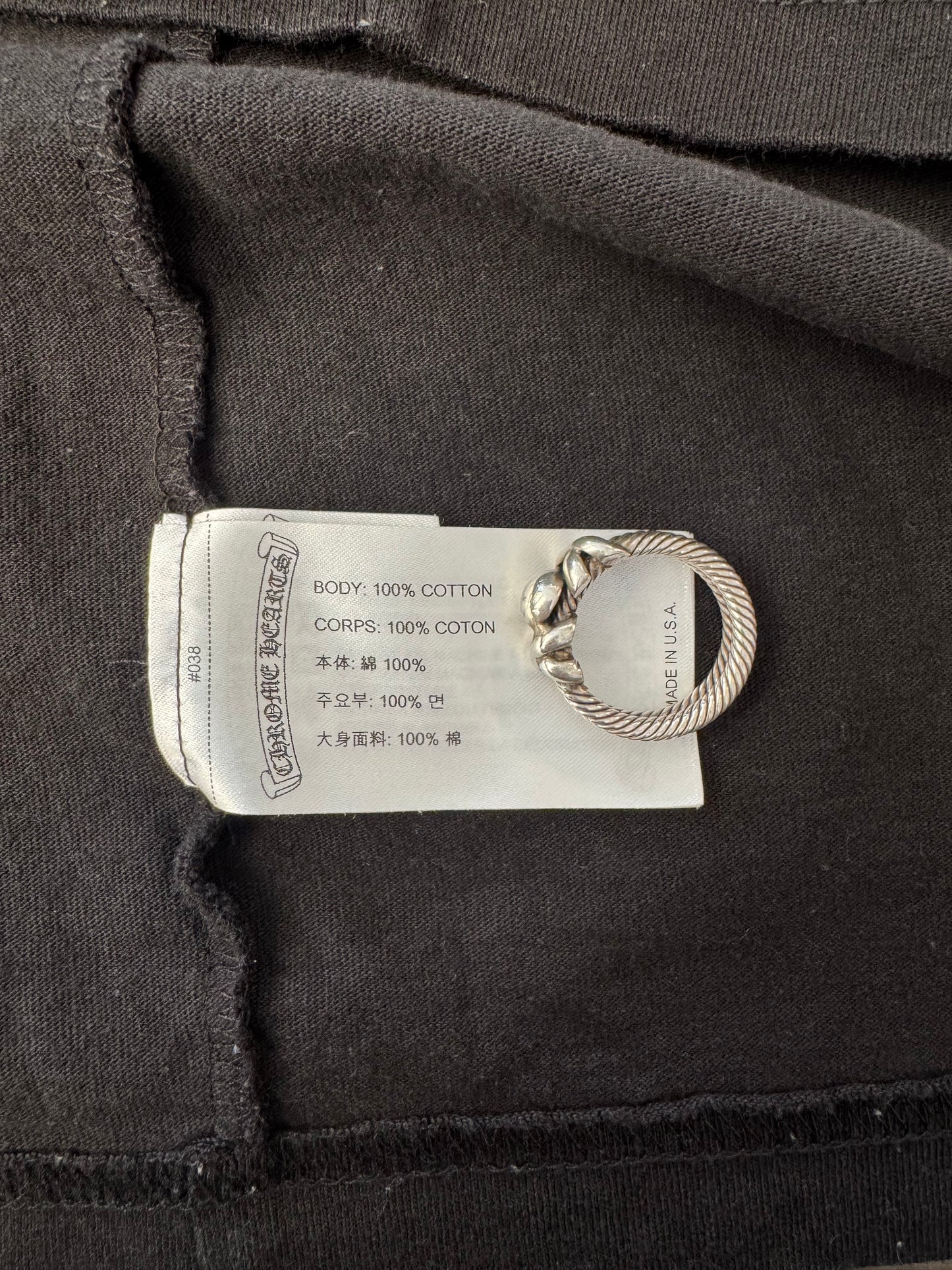 CHROME HEARTS X MATTY BOY "STAY FAST" RACE TEAM LS TEE - BLACK