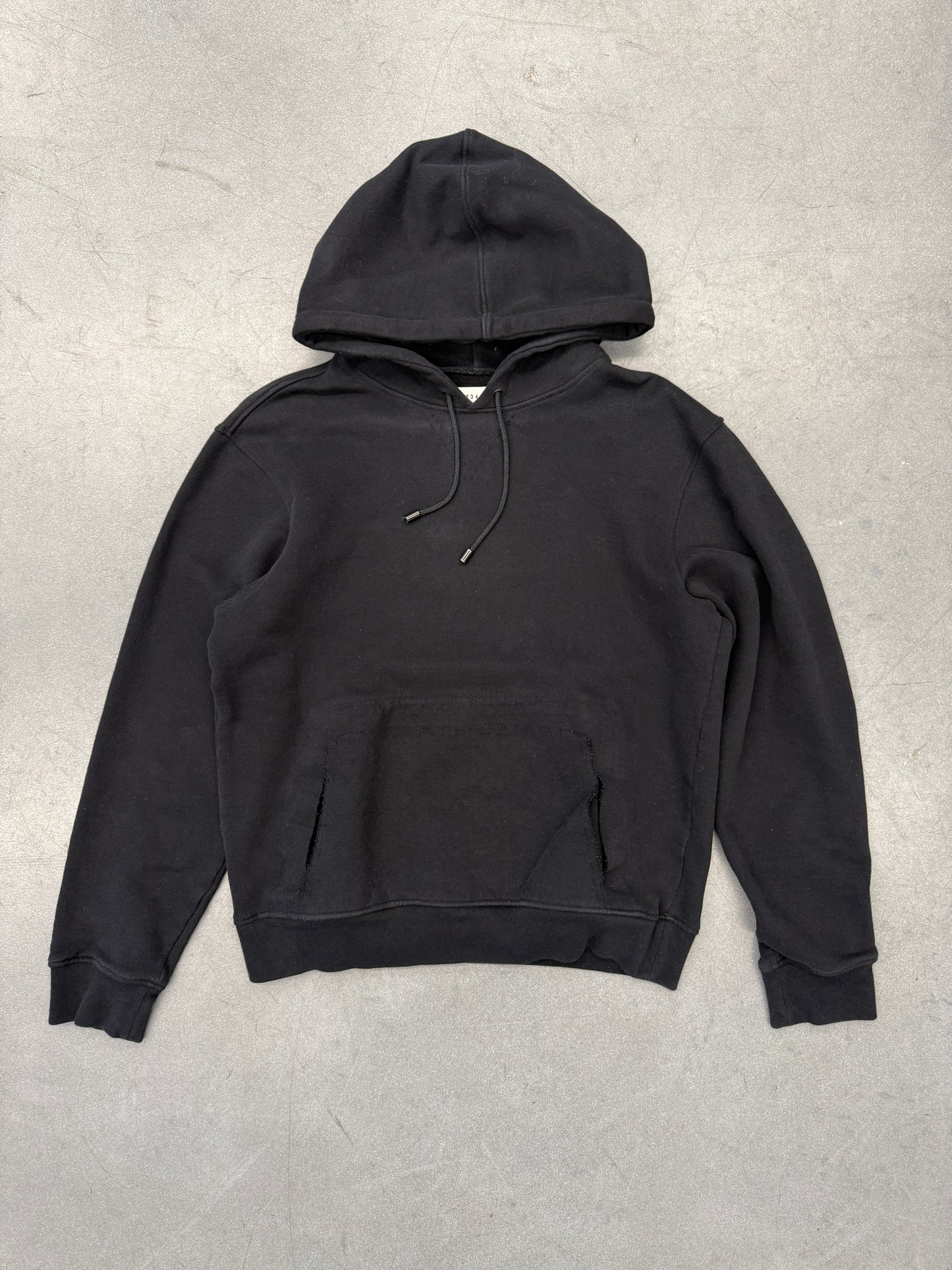MAISON MARGIELA SEAMLESS POCKET PULLOVER HOODIE