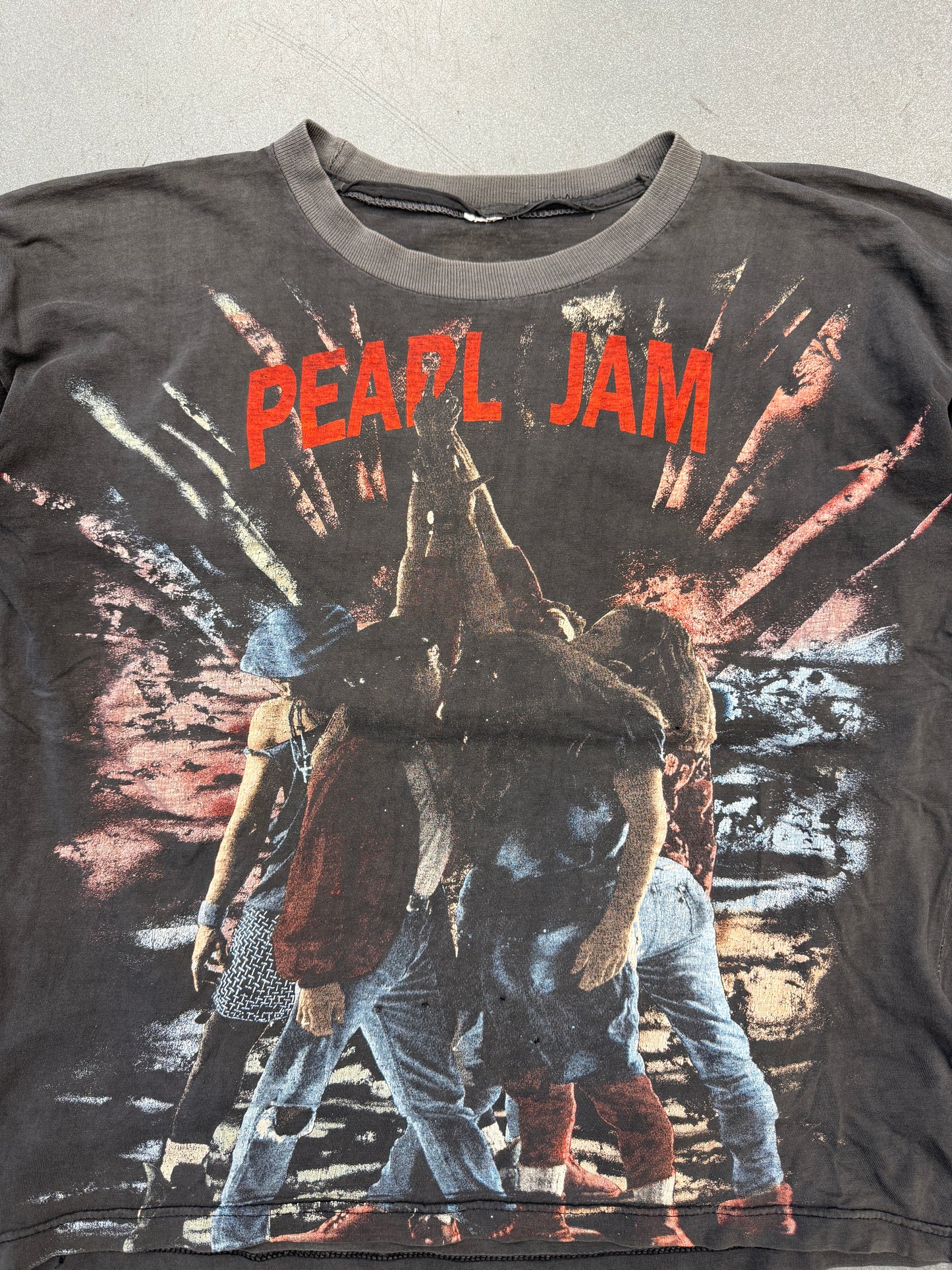 90S PEARL JAM ALIVE EURO BOOTLEG AOP TEE (PULLED TAG)