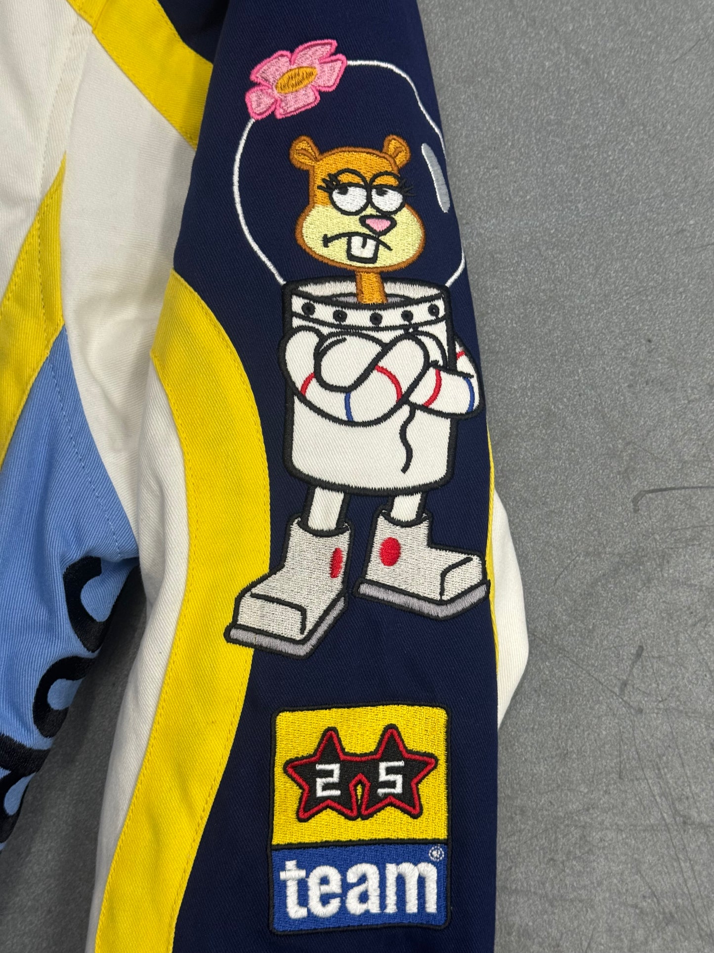 SS25 SUPREME SPONGEBOB SQUAREPANTS JEFF HAMILTON RACING JACKET