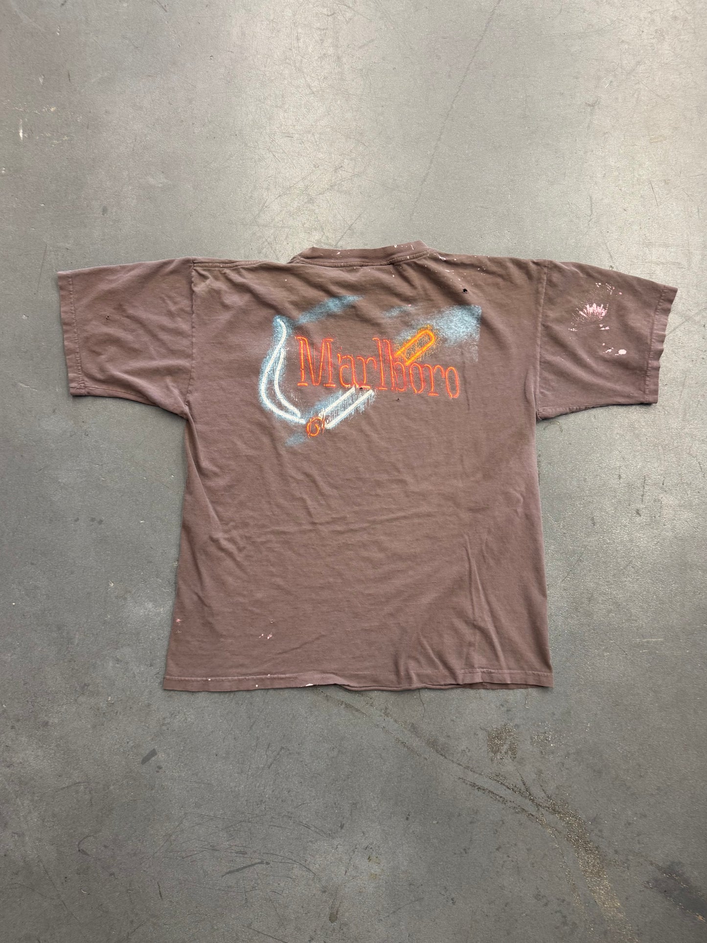 90S MARLBORO NEON SIGN POCKET TEE (MARLBORO COUNTY STORE)