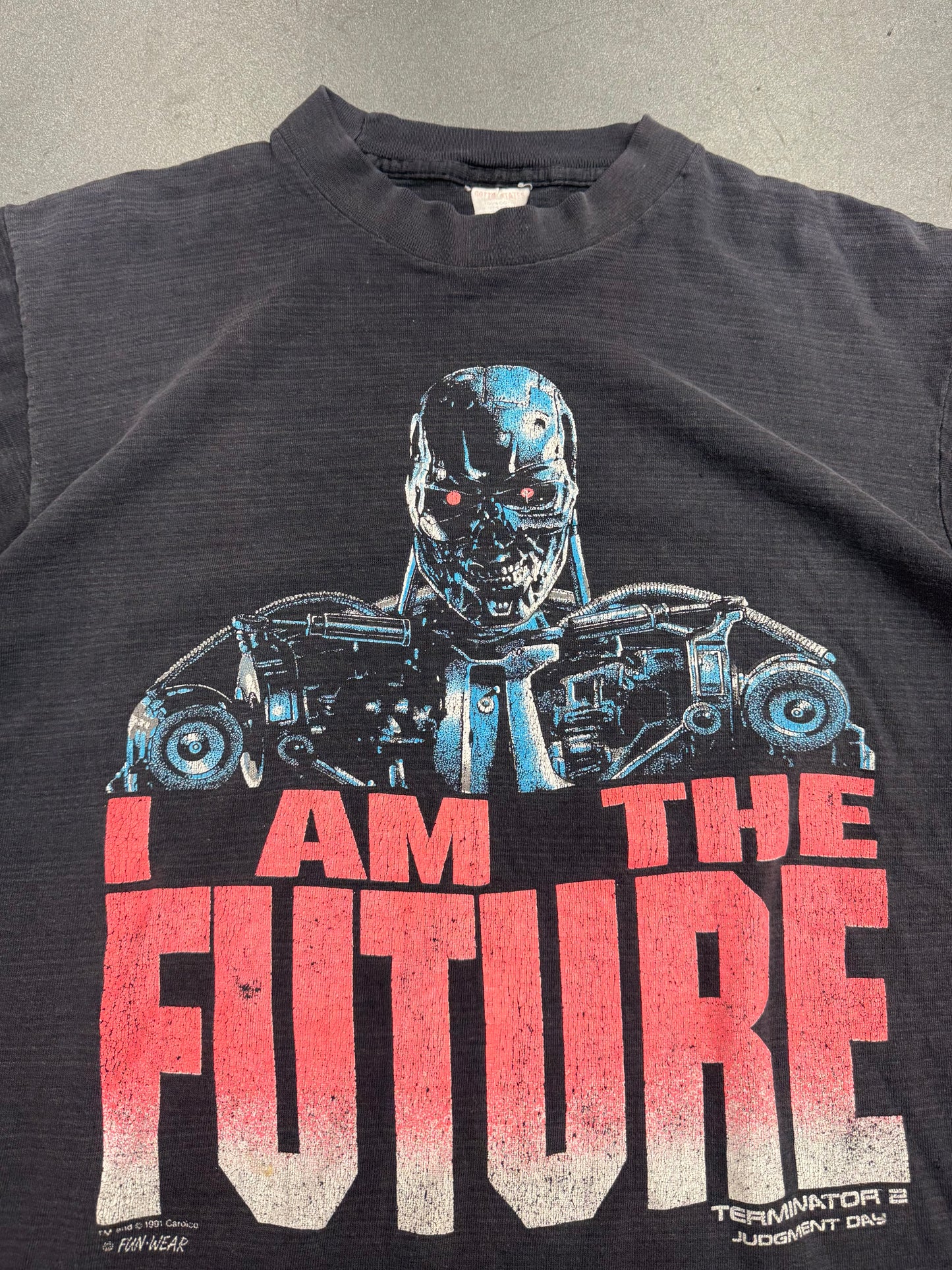 1991 TERMINATOR 2 JUDGEMENT DAY 'I AM THE FUTURE' TEE (COTTON STATES TAG)