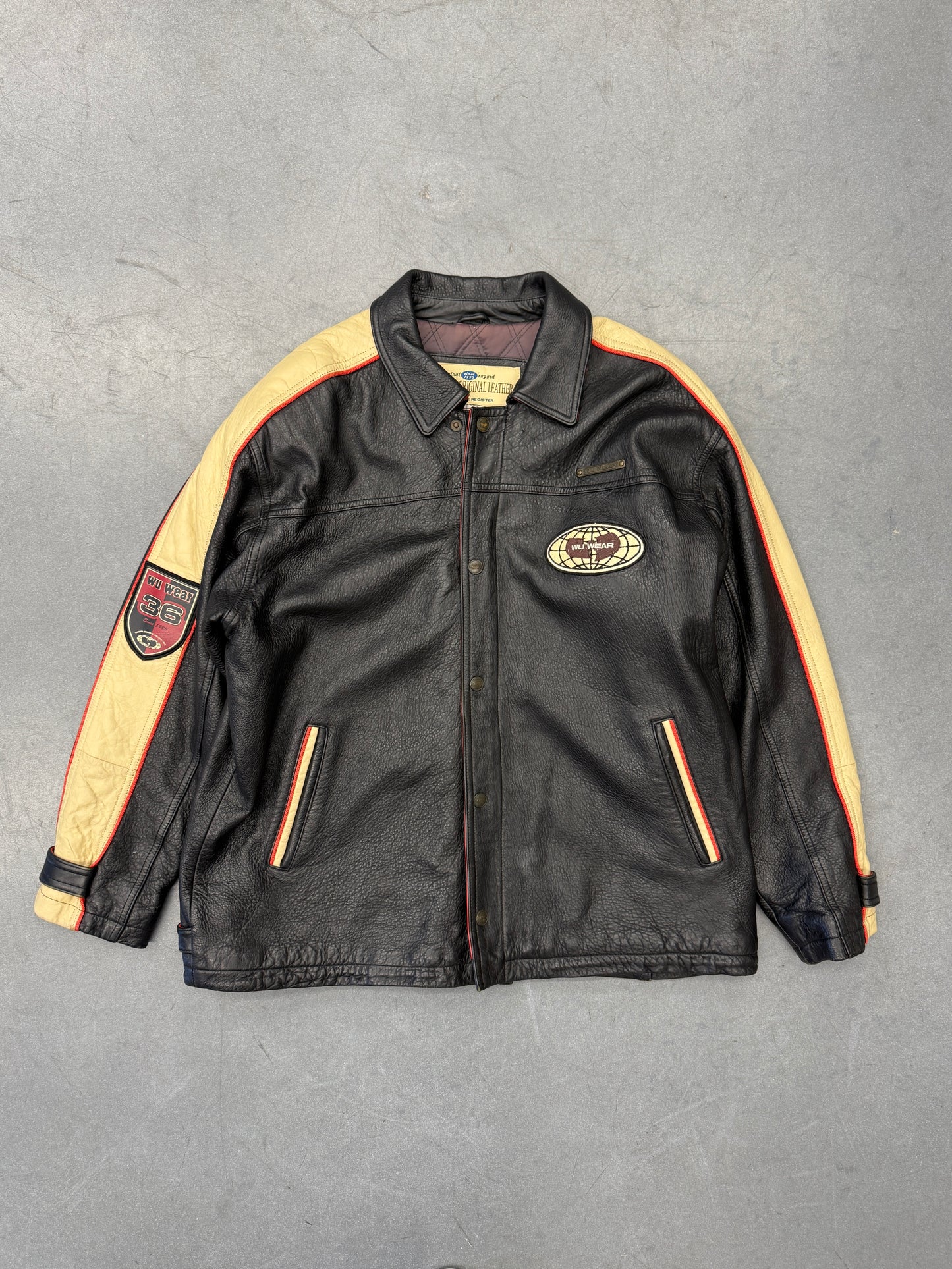 ‘90S WU-TANG WU-WEAR LEATHER OVERCOAT JACKET