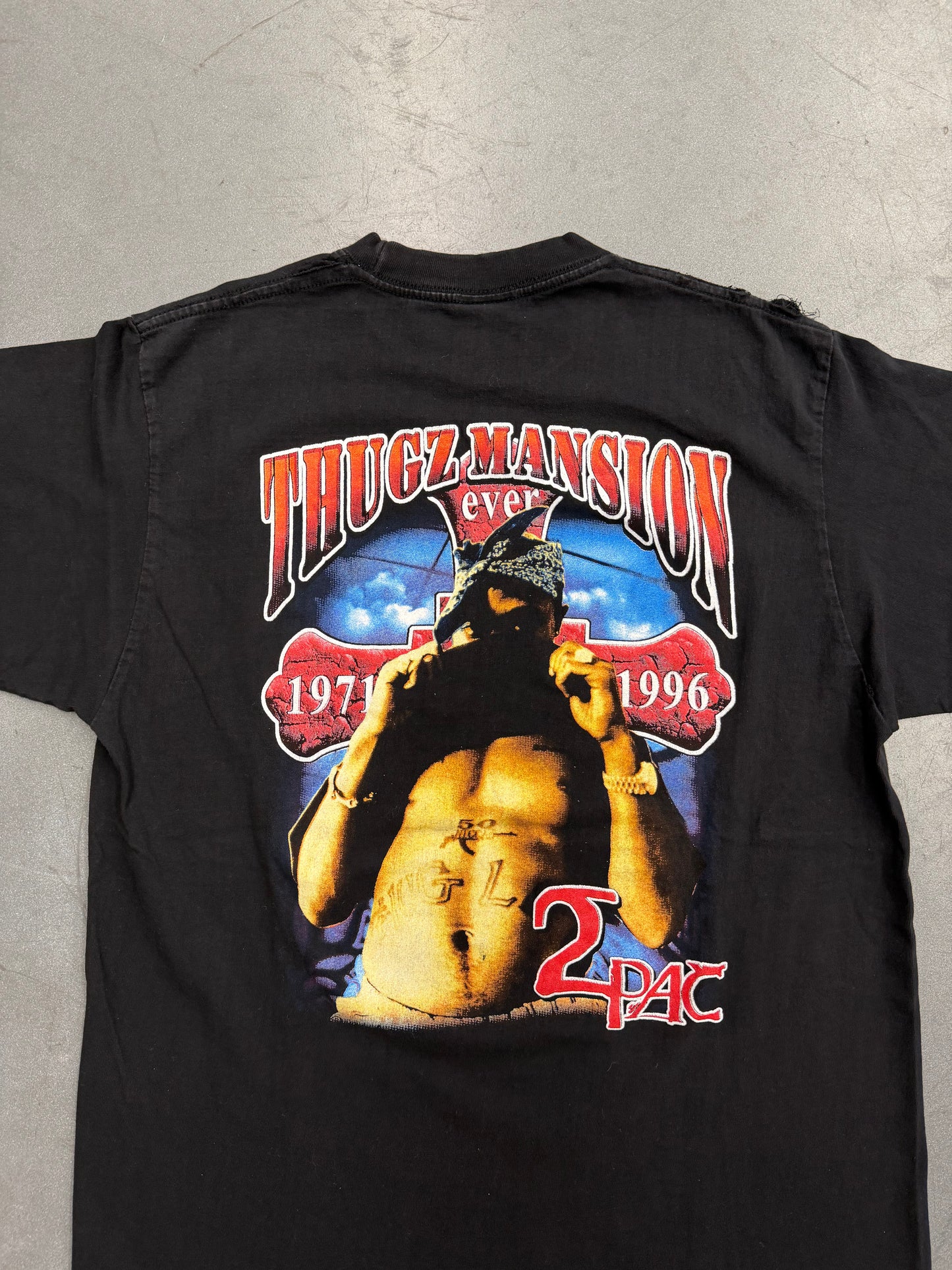 2000'S TUPAC THUGZ MANSION RAP TEE (CH GOLD SERIES TAG)