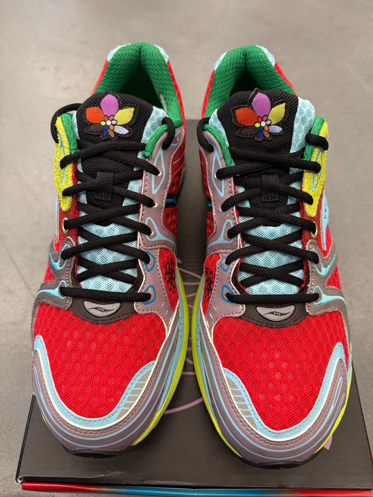 2025 SIZE 11.5 SAUCONY PROGRID TRIUMPH 4 JAE TIPS FLOWERS GROW UPTOWN POISON IVY