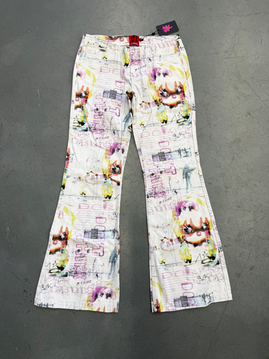 HEAVEN BY MARC JACOBS DON'T THINK FLARED STAR JEANS