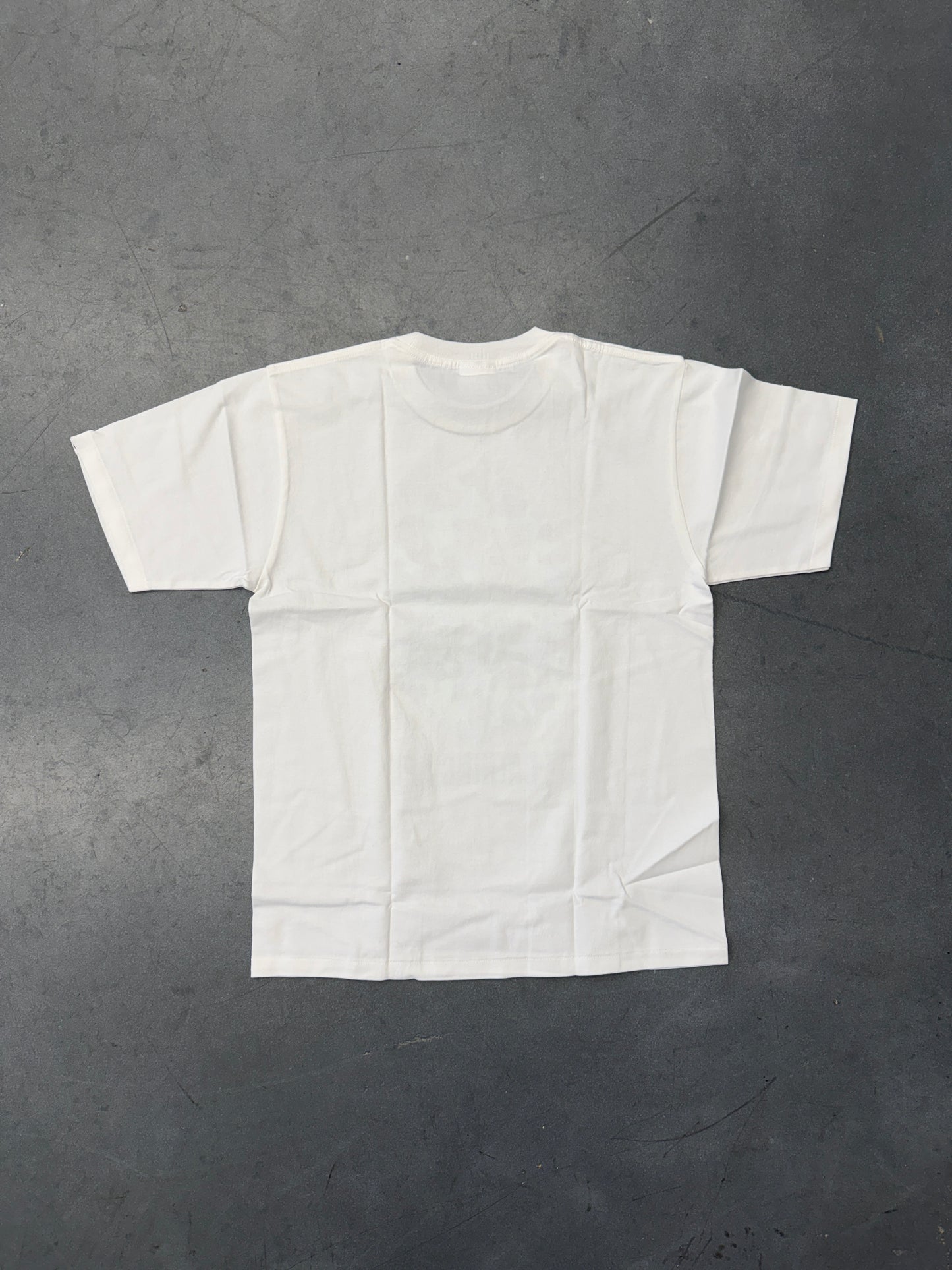 BAPE A BATHING APE BLUE CAMO HEAD TEE - WHITE (NIB)