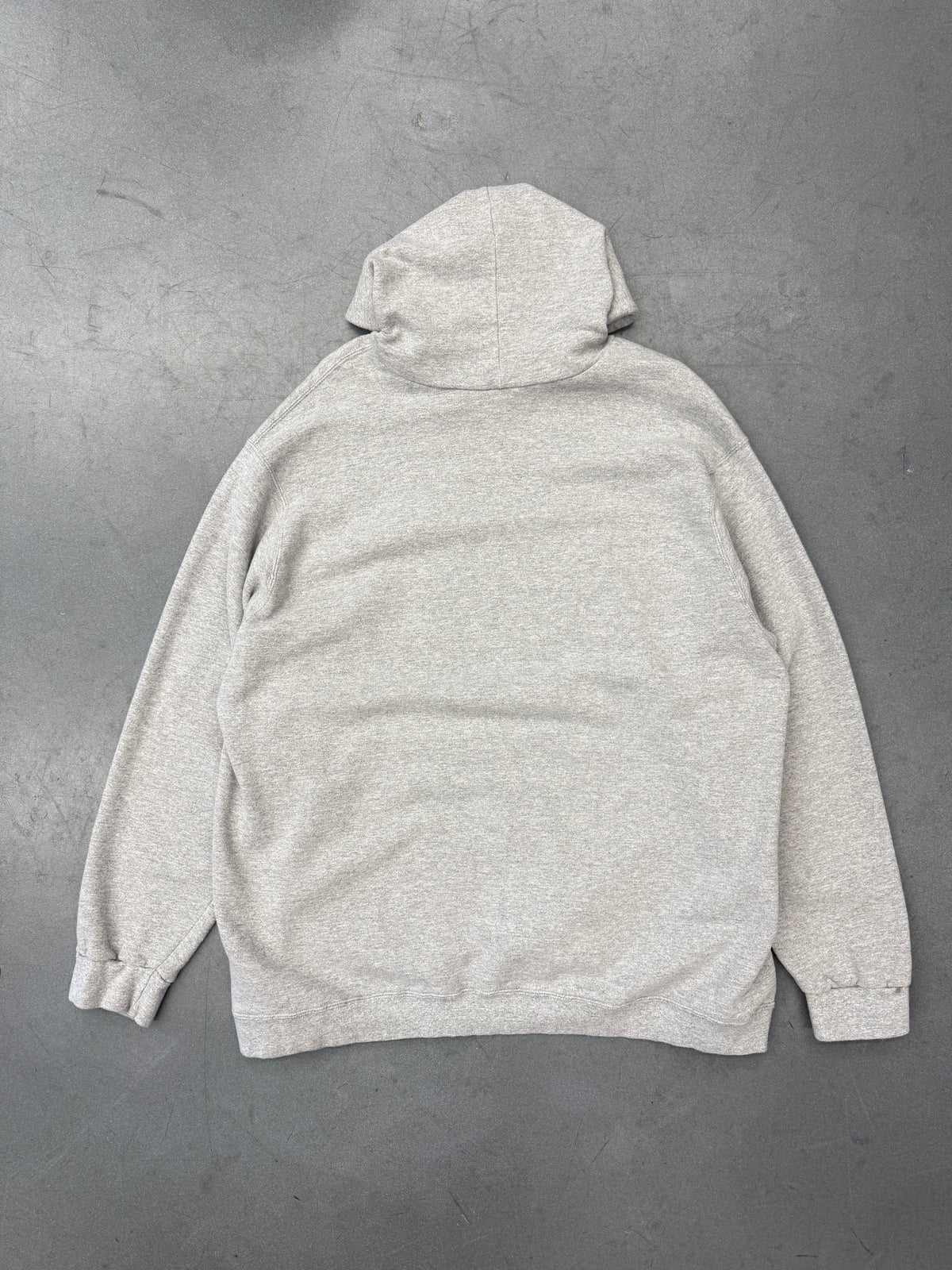 Y2K NIKE CENTER SWOOSH PULLOVER HOODIE - GREY (GREY TAG)