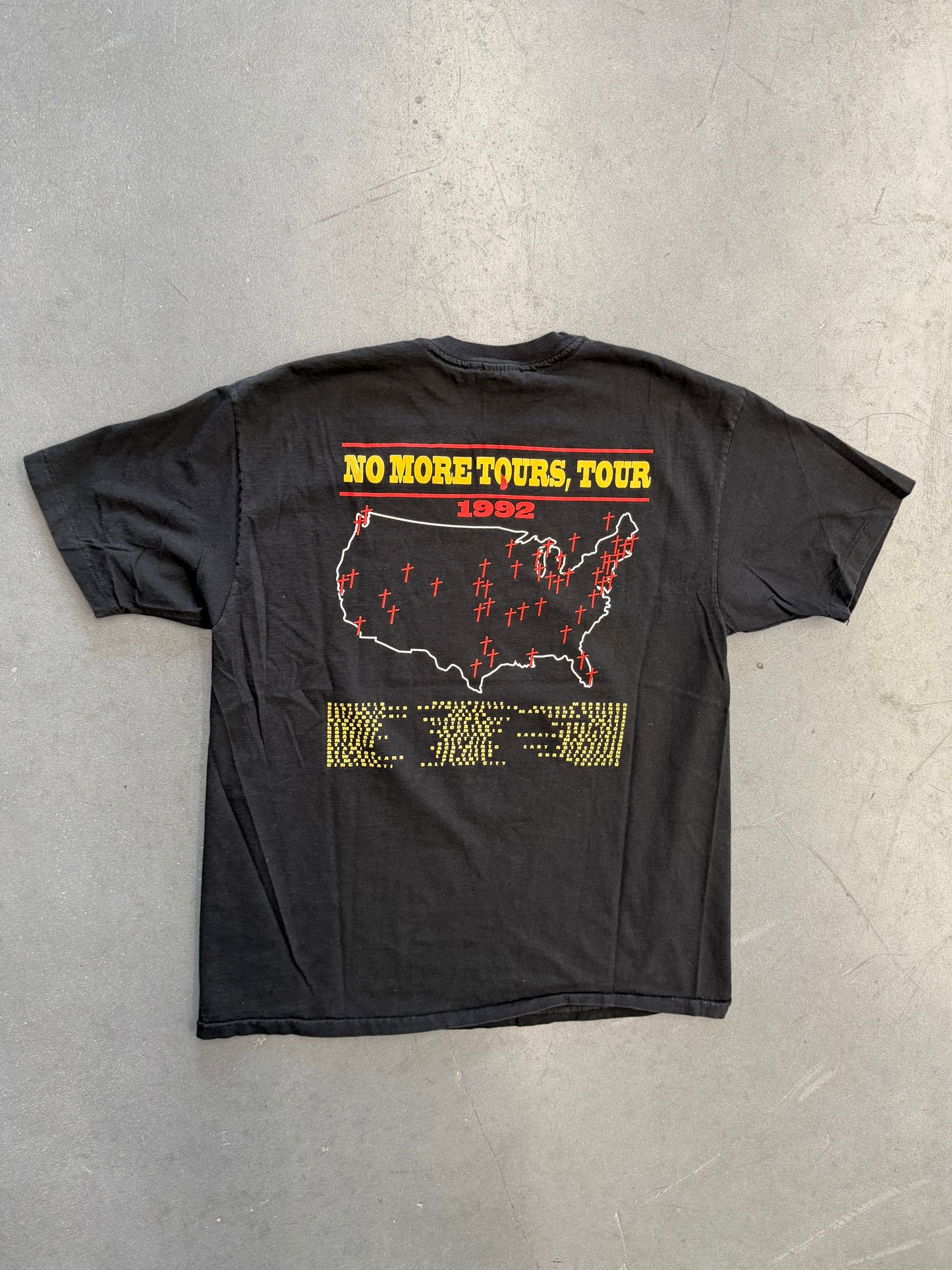 1992 OZZY OSBOURNE NO MORE TOURS, TOUR TEE (HANES TAG)