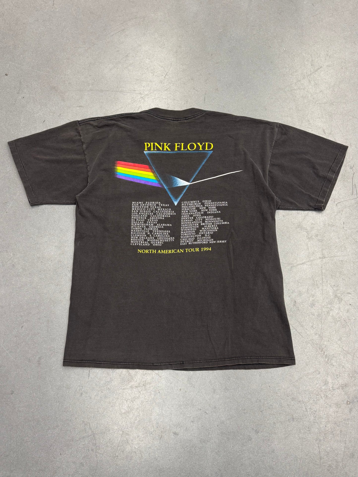 1992 PINK FLOYD DARK SIDE OF THE MOON TEE (BROCKUM TAG)