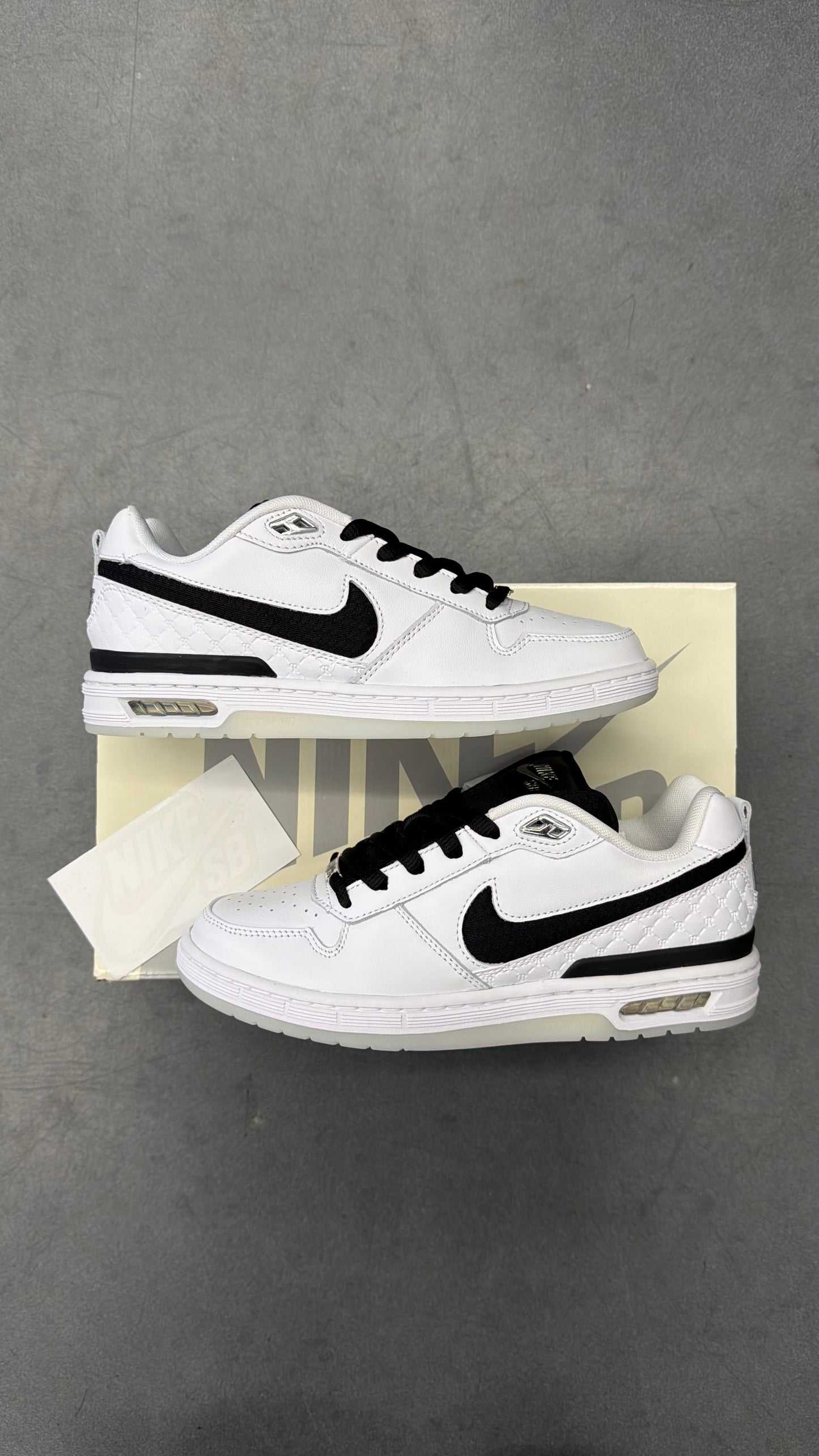 2025 SIZE 7 NIKE SB ZOOM AIR PAUL RODRIGUEZ 1 - WHITE BLACK