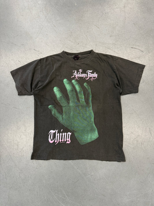 1991 THE ADDAMS FAMILY THING GLOW IN THE DARK TEE (OASIS TAG)