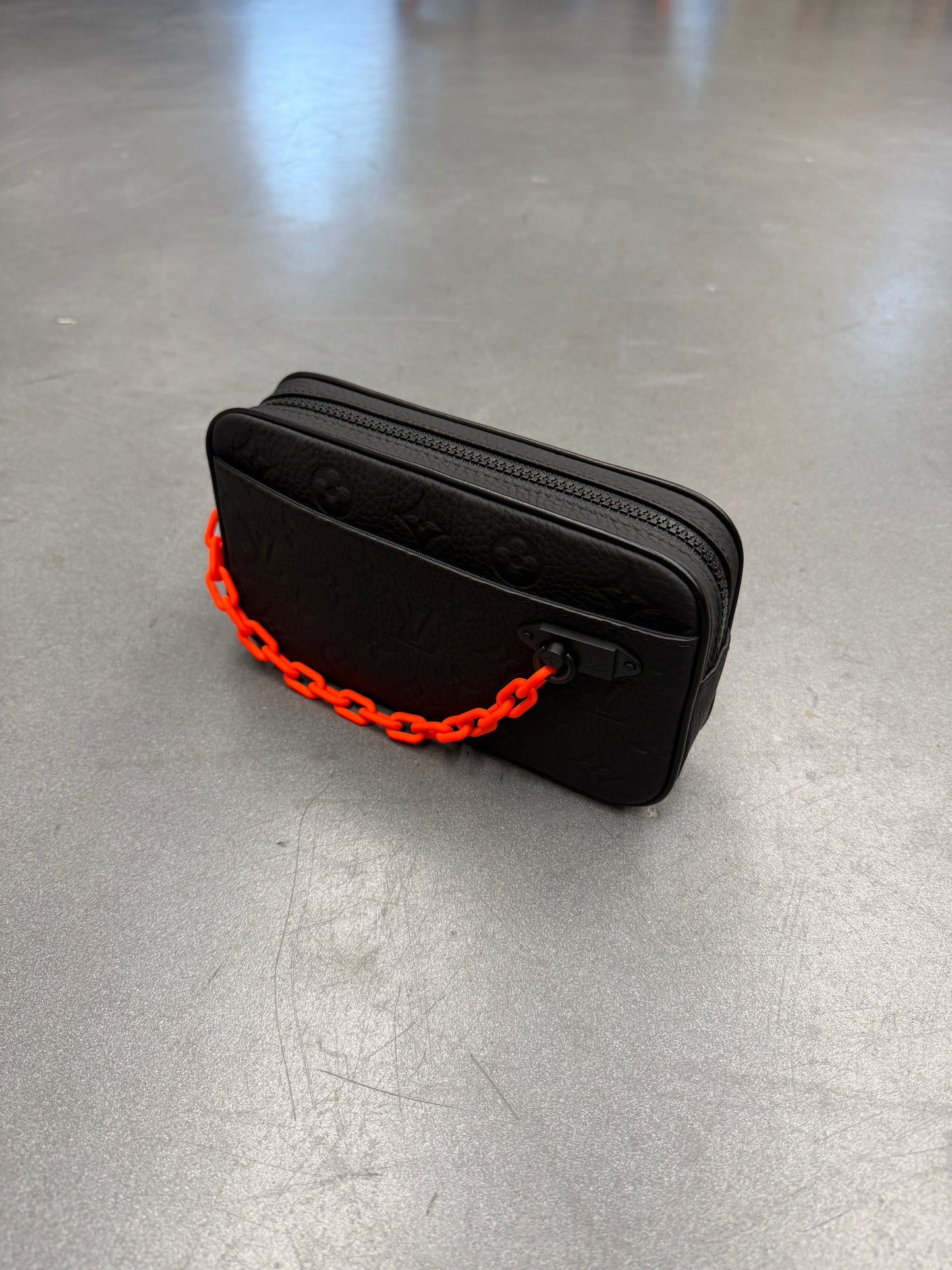 2019 LOUIS VUITTON POCHETTE VOLGA WAIST BAG BLACK MONOGRAM TAURILLON LEATHER - (NEW WITH STRAP & DUSTBAG)