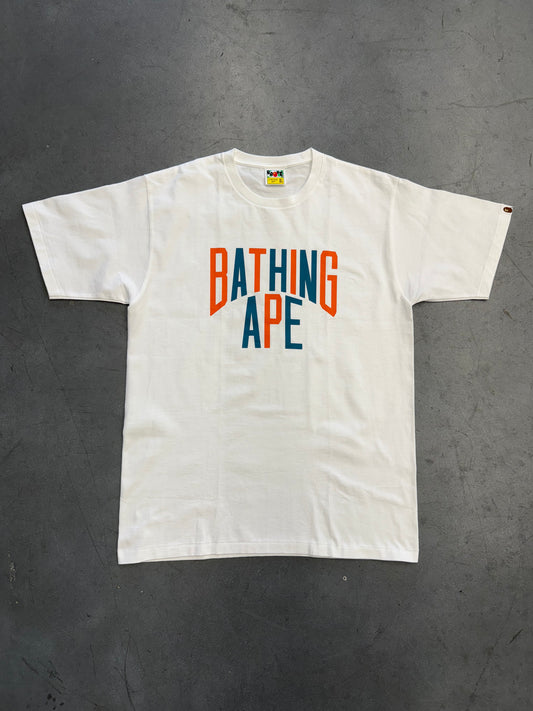 SS23 A BATHING APE BAPE COLORS NYC LOGO TEE - WHITE (XL) (NEW IN BAG)