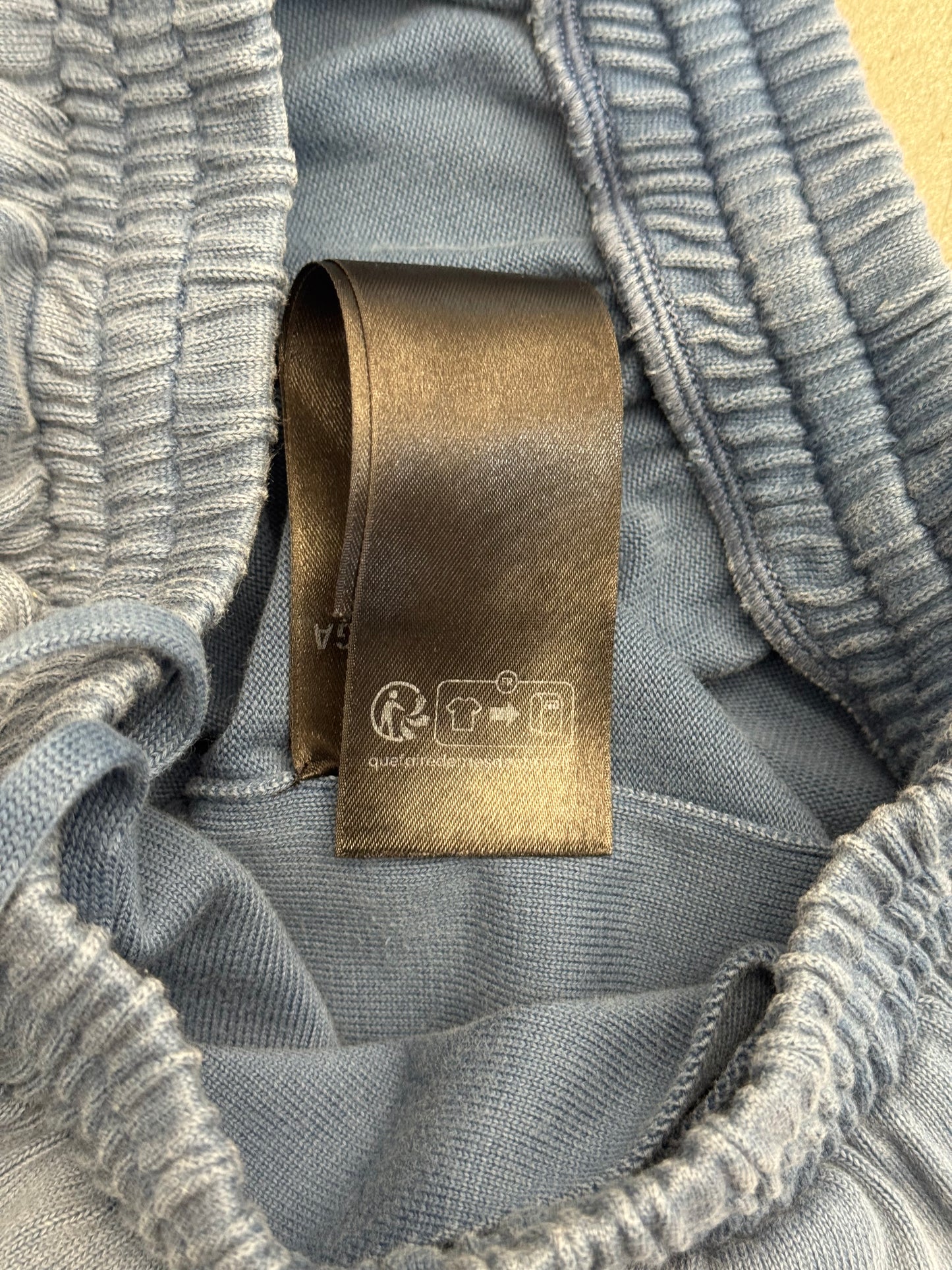 BALENCIAGA COTTON SWEATSHORTS SUNBLEACH KNIT - WASHED BLUE