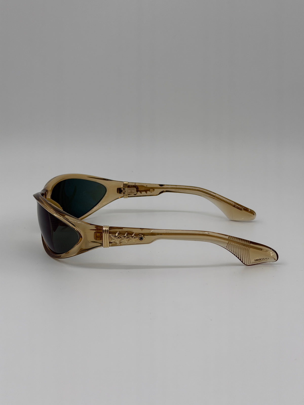 CHROME HEARTS SPREADER SUNGLASSES - TRANSLUCENT GOLD