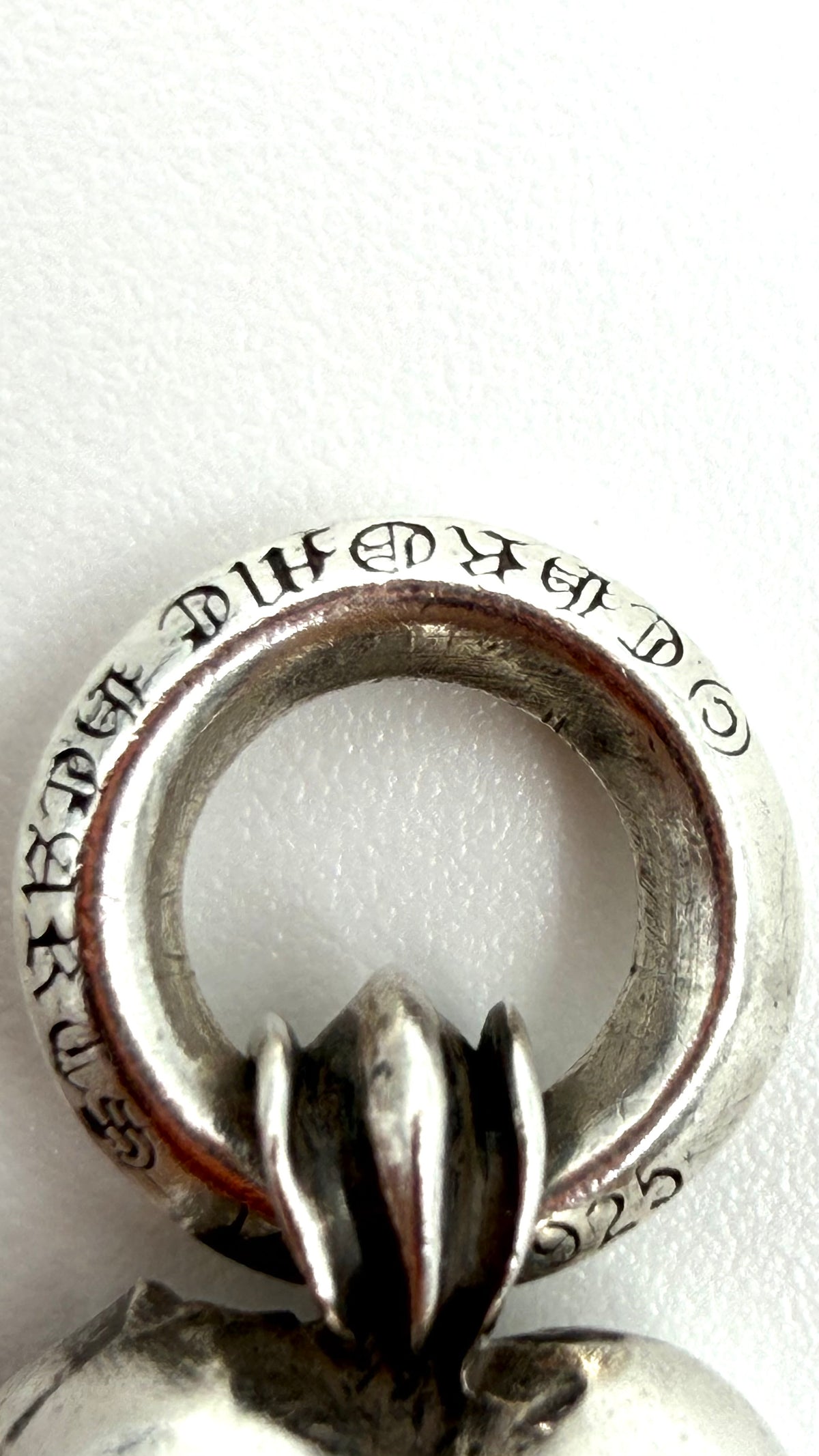 CHROME HEARTS SMALL HEART SILVER PENDANT