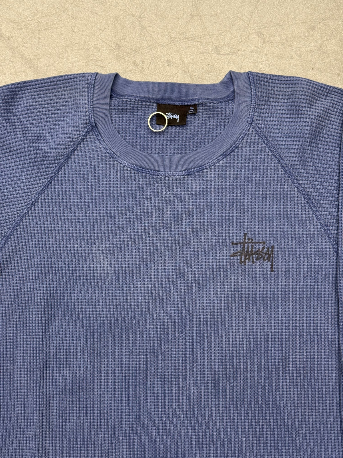 STUSSY WAFFLE KNIT THERMAL LONG SLEEVE