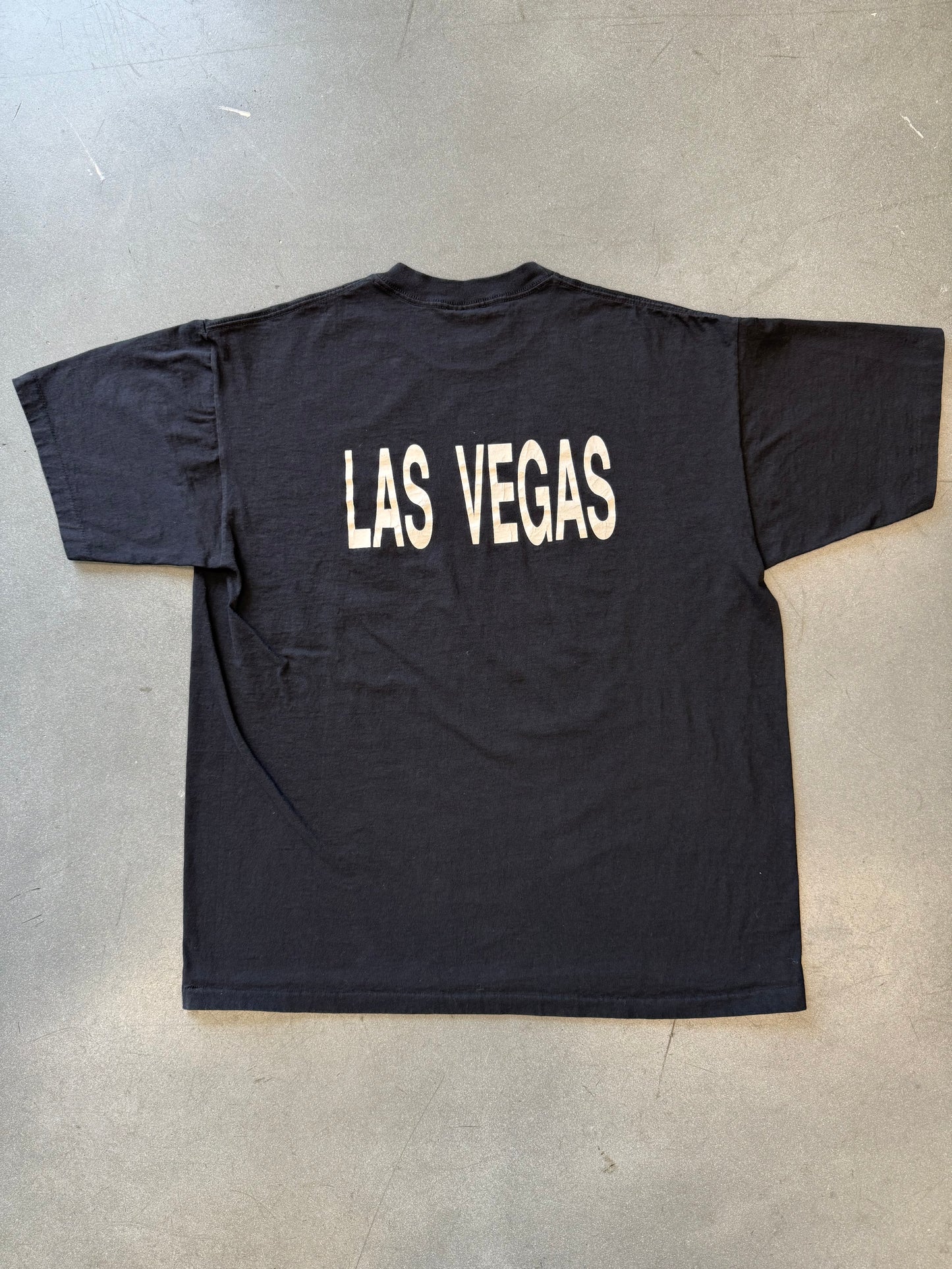 1988 HOLOUBEK HARLEY-DAVIDSON EAGLE VS DRAGON LAS VEGAS TEE (BLACK HARLEY TAG0