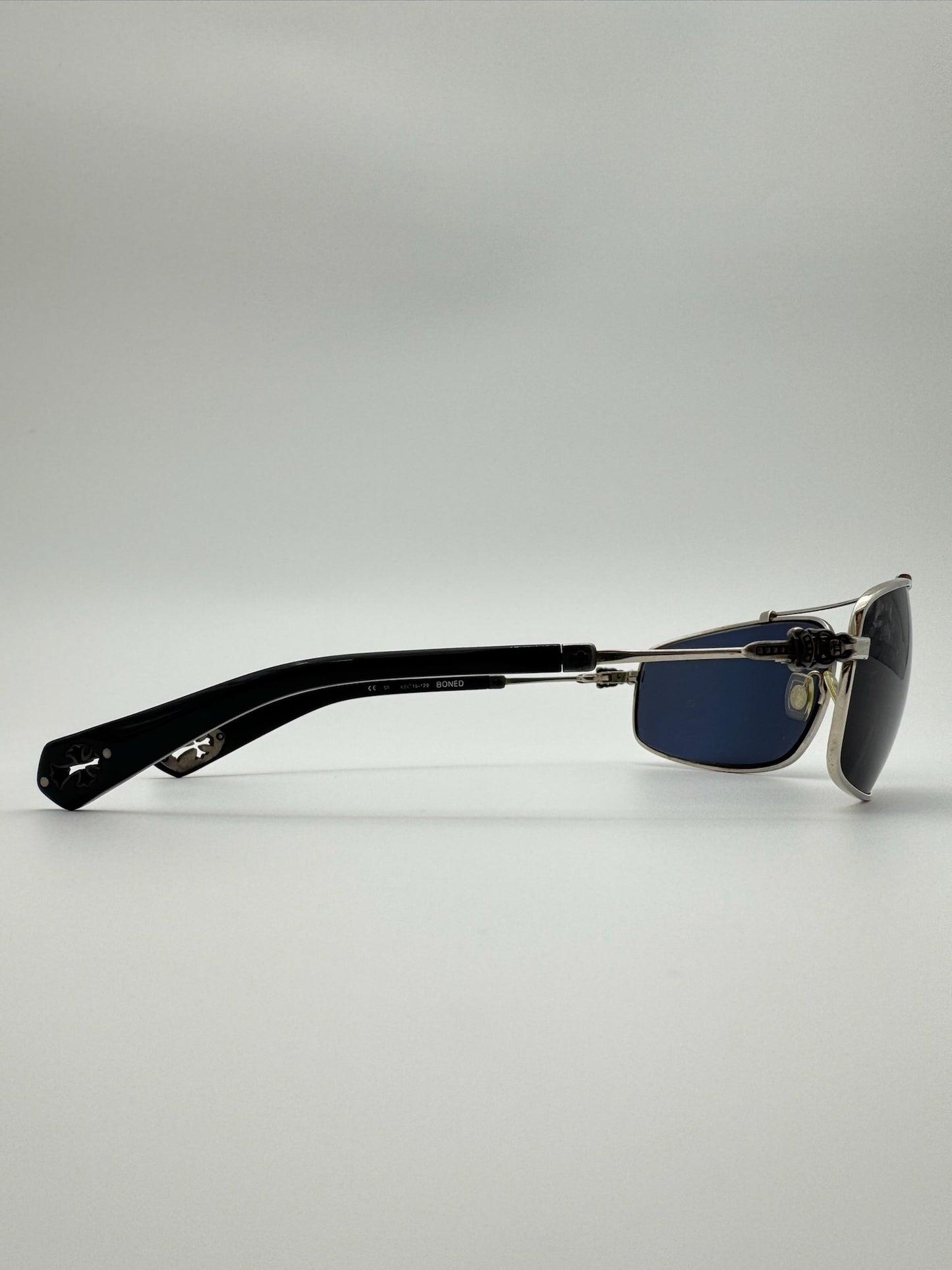 CHROME HEARTS 'BONED' SUNGLASSES - BLACK (PRE-OWNED WITH CASE)