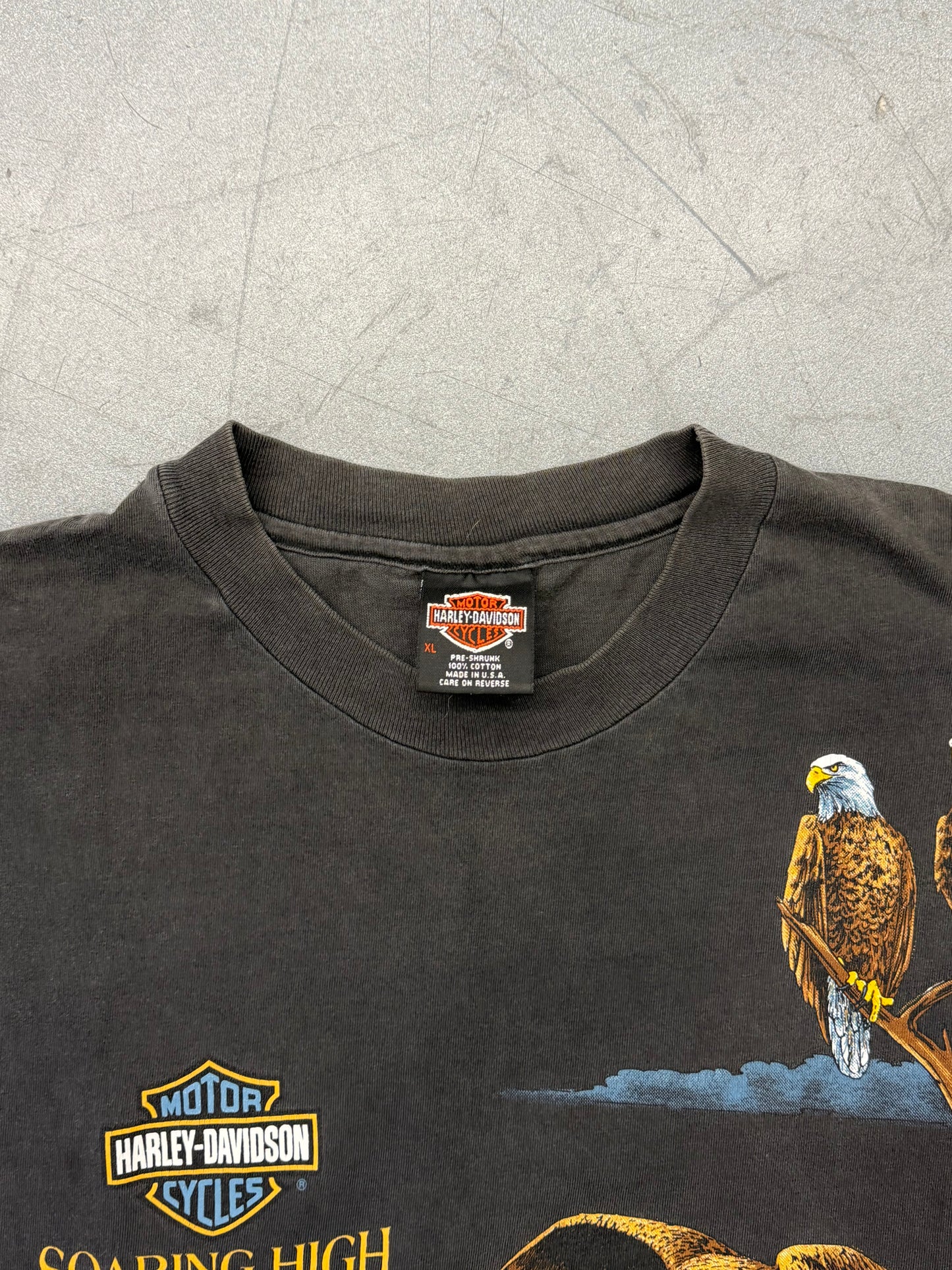 90'S HARLEY-DAVIDSON SOARING HIGH SYRACUSE, N.Y. AOP EAGLES TEE (HARLEY-DAVIDSON TAG)