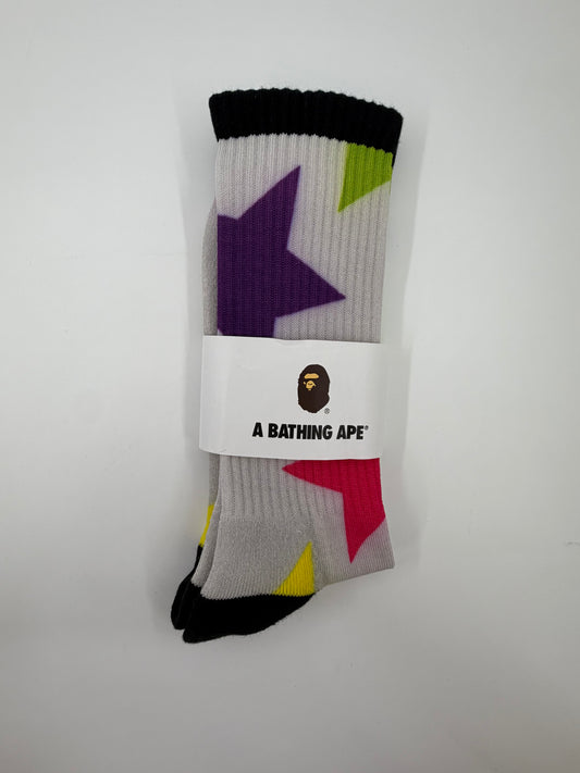A BATHING APE BAPE STAR SOCKS