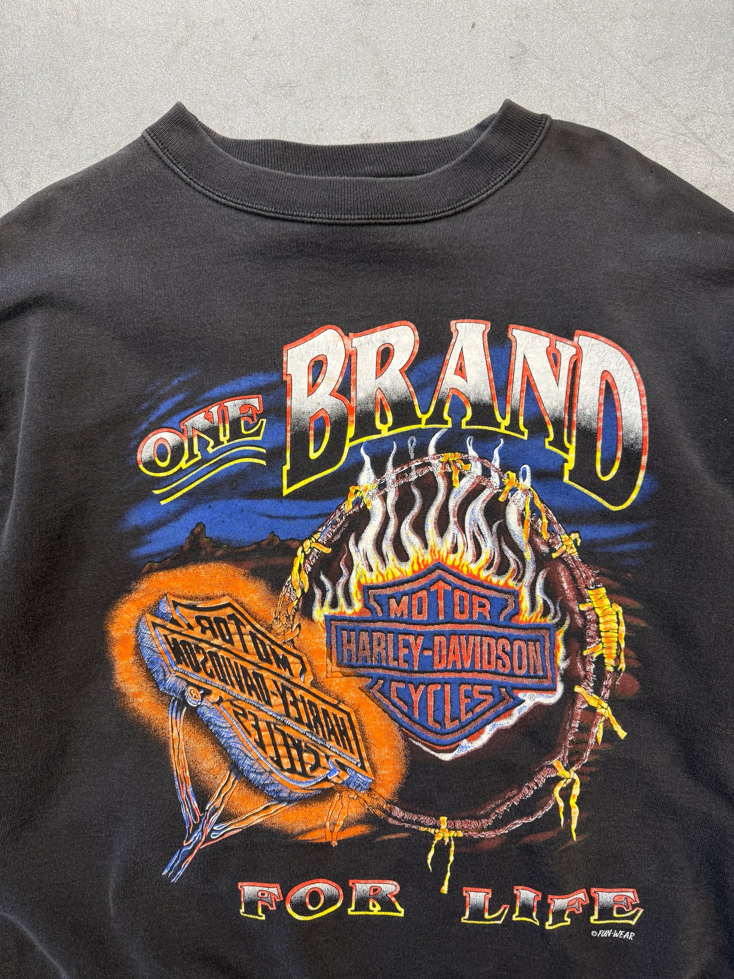 90'S HARLEY-DAVIDSON ONE BRAND FOR LIFE CREWNECK SWEATER