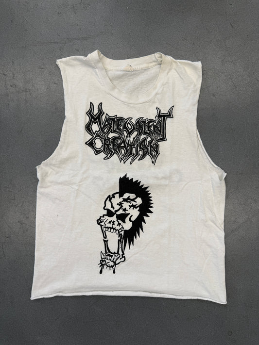 80'S MALEVOLENT CREATION VIOLENT OFFSPRING CROPPED CUT-OFF TEE (FOTL TAG)