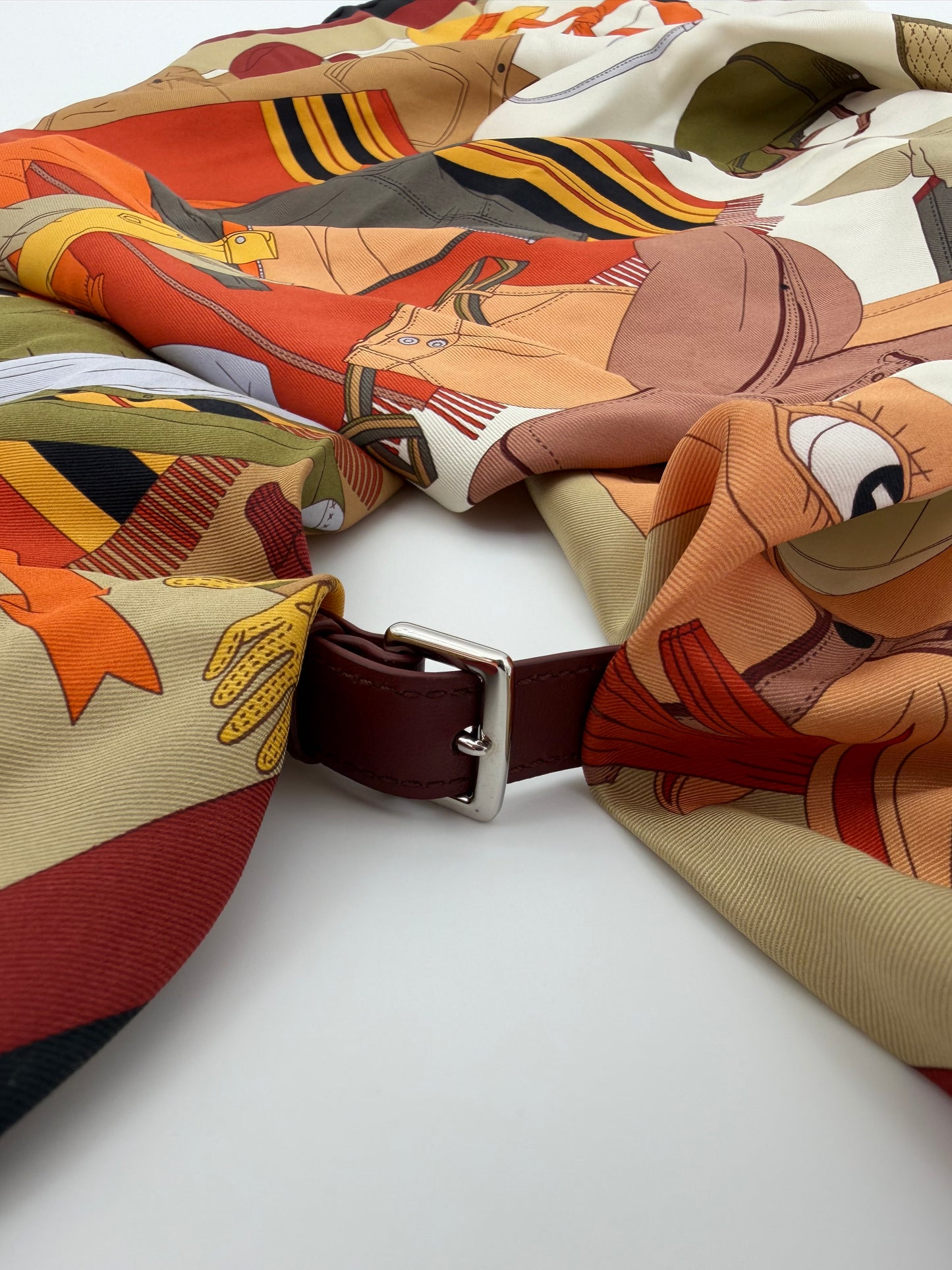 HERMES PELE-MELE SELLIER SCARF (W/BOX)